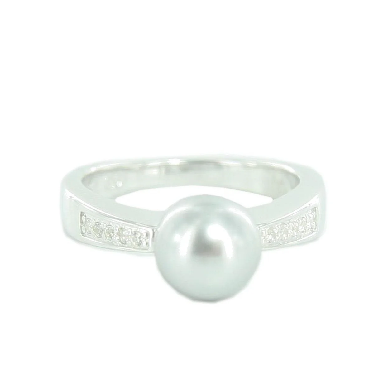 Fossil Damen Ring Silber JFS00016040 Zyrkonia Perle - Image 2