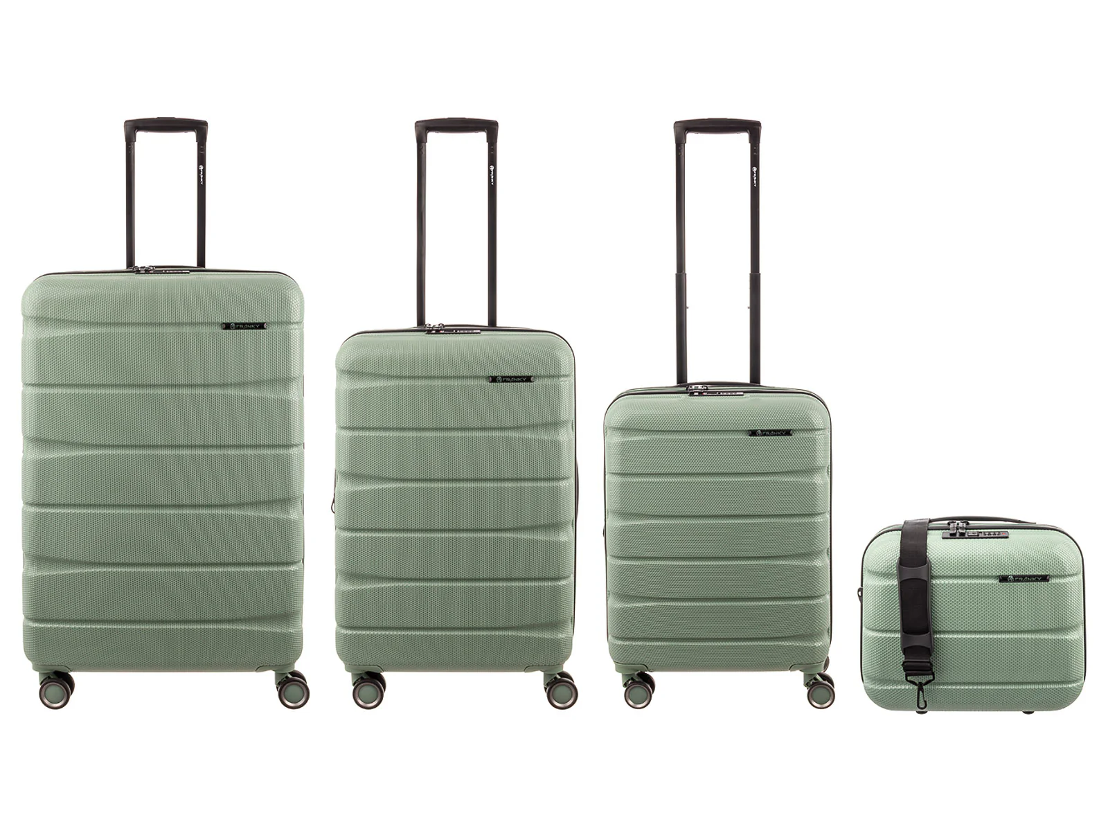 Franky ABS13 76/66/55er + BC Trolley 4er SET Dehnfalte Hartschale bluestone - Image 9