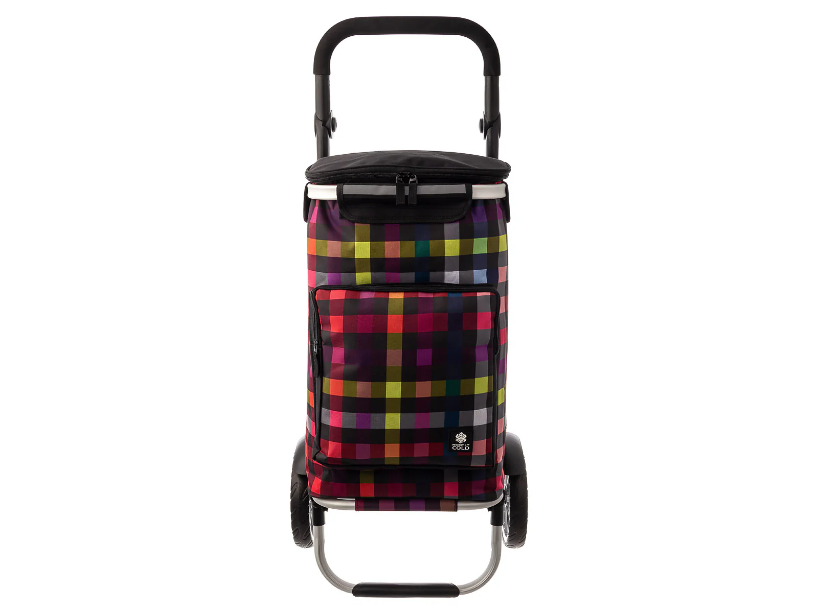 Franky Einkaufroller ER10 Einkaufstrolley mit separater Kühltasche multicolor check - Image 11