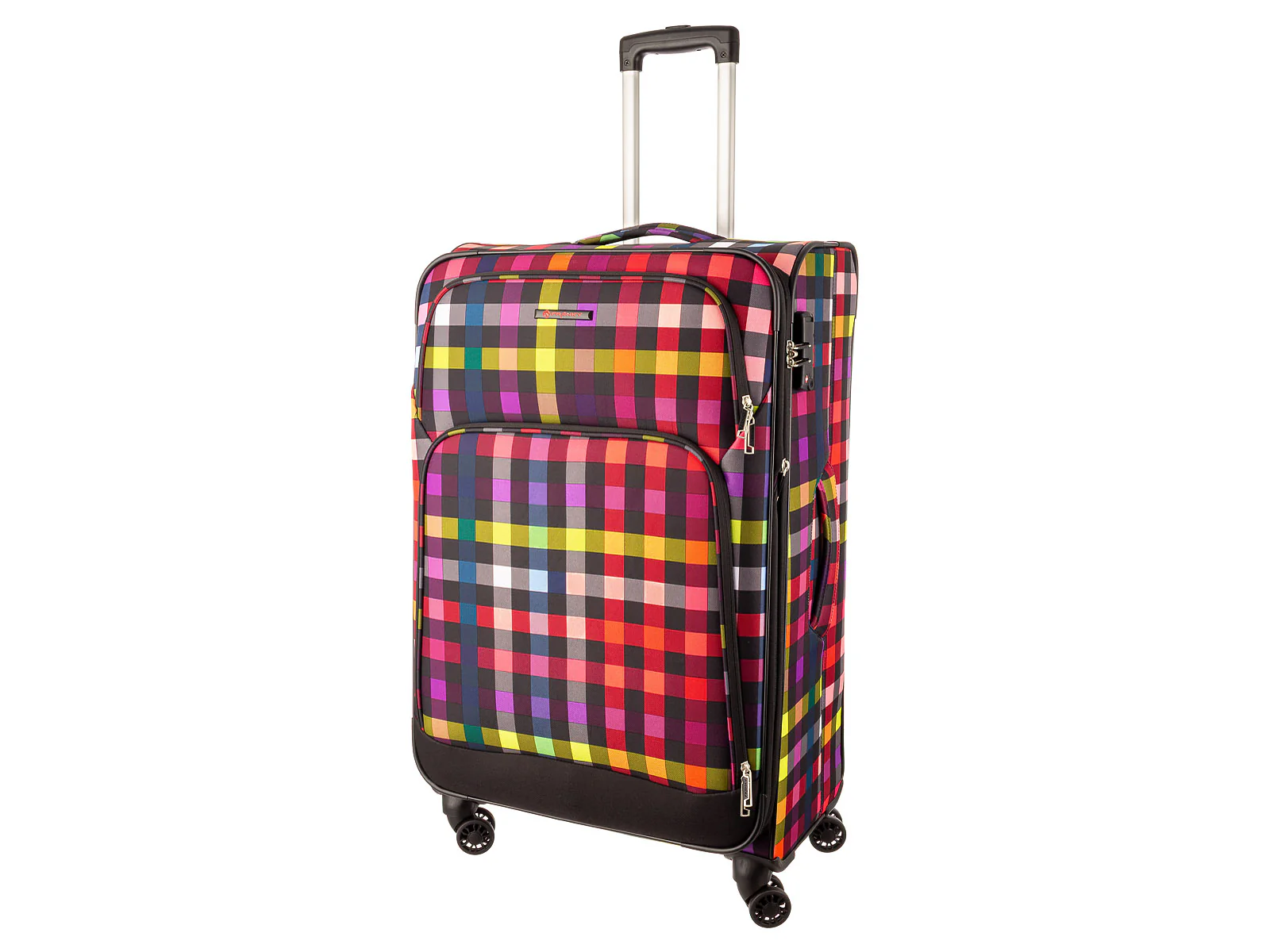 Franky Koffer Reisegepäck Spinner Gr. L T1S-DR ca. 79 cm multicolor check - Image 14