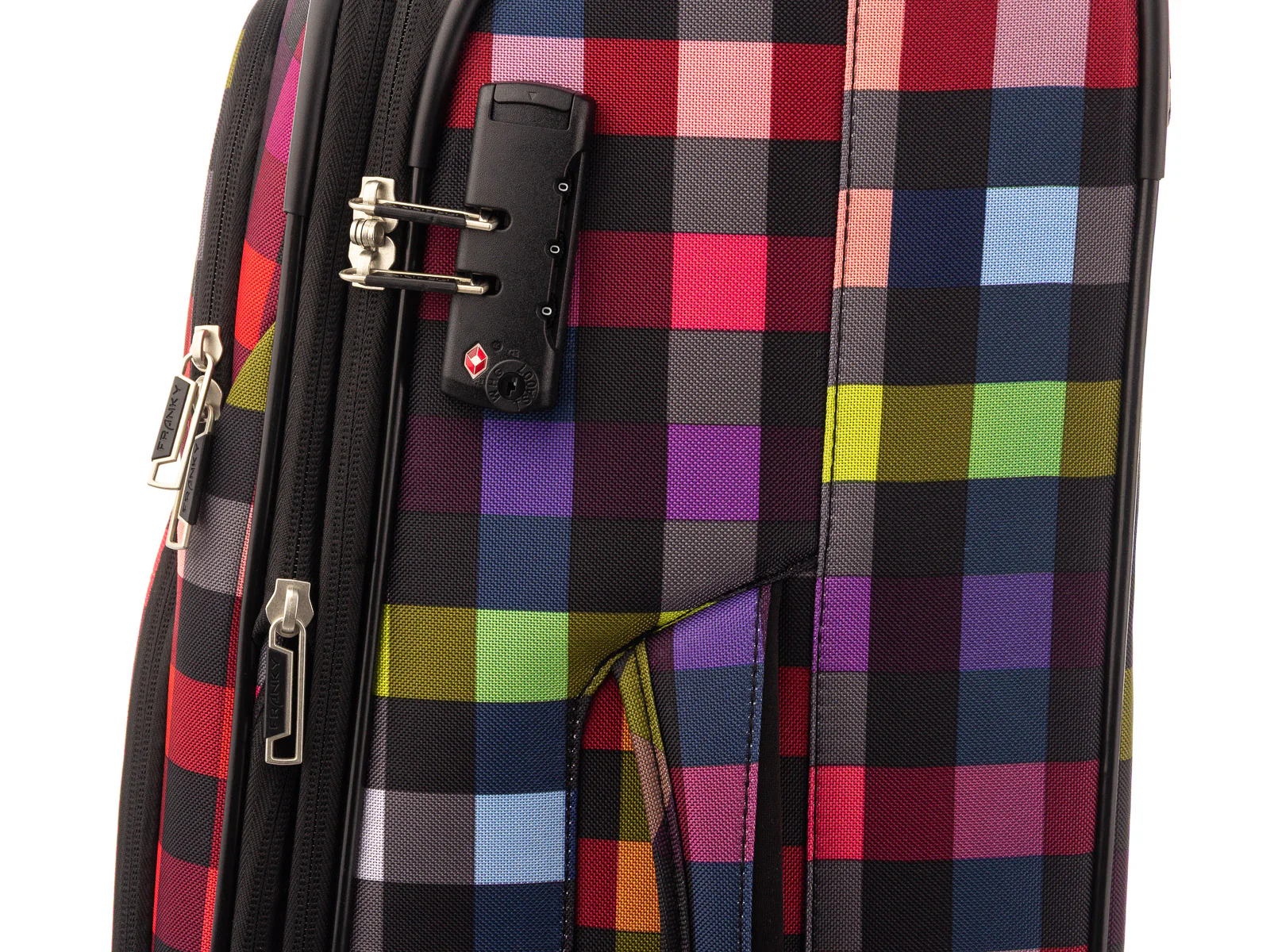 Franky Koffer Reisegepäck Spinner Gr. L T1S-DR ca. 79 cm multicolor check - Image 19