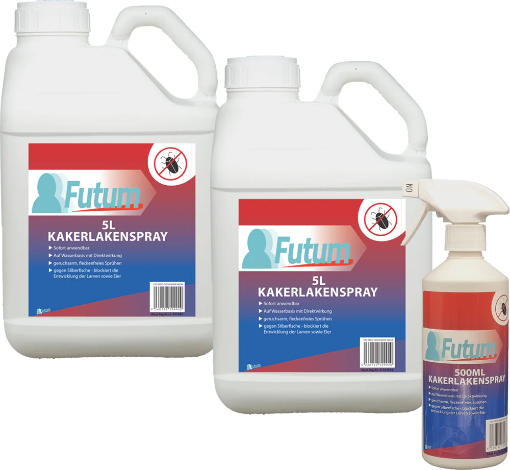 Futum 2x5 Liter + 2x500ml Kakerlakenspray - Image 3