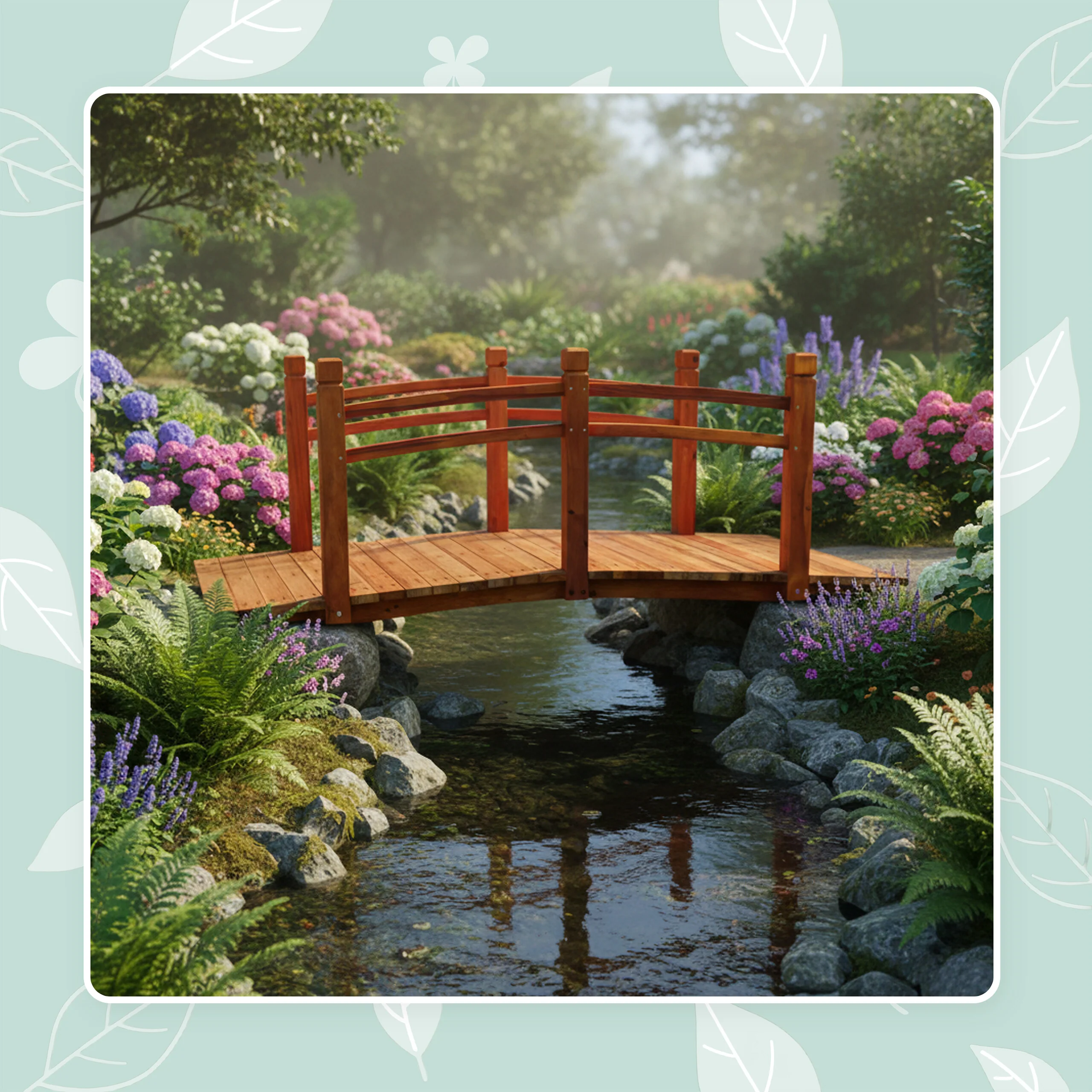 Garten Brücke Tannenholz 200 kg - Image 14