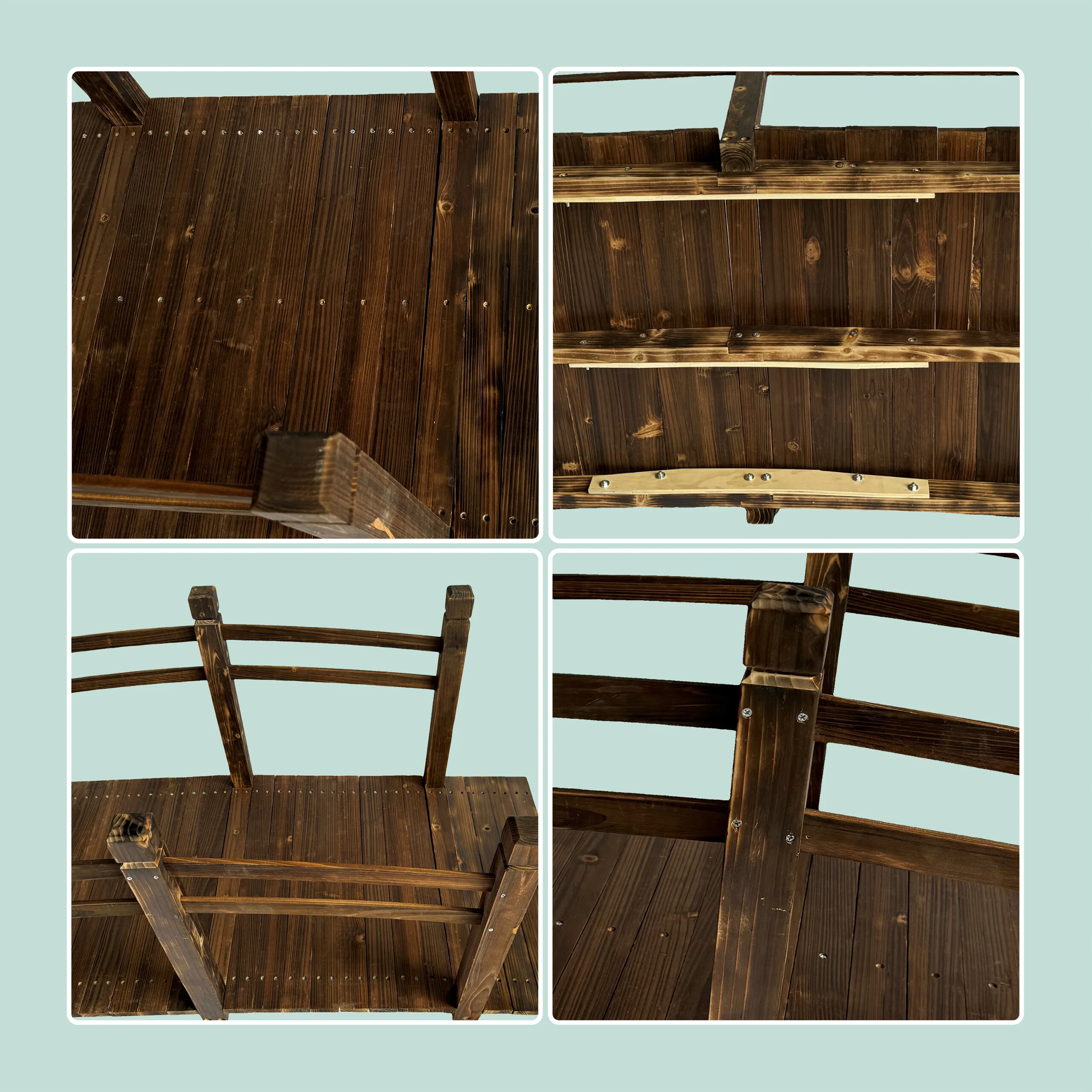 Garten Brücke Tannenholz 200 kg - Image 5