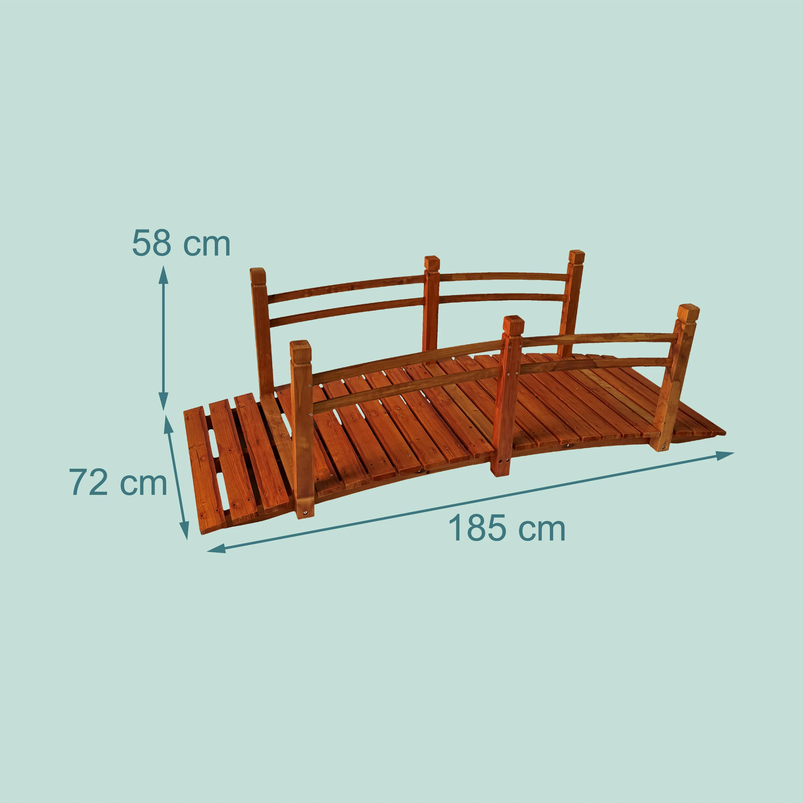 Garten Brücke Tannenholz - Image 4