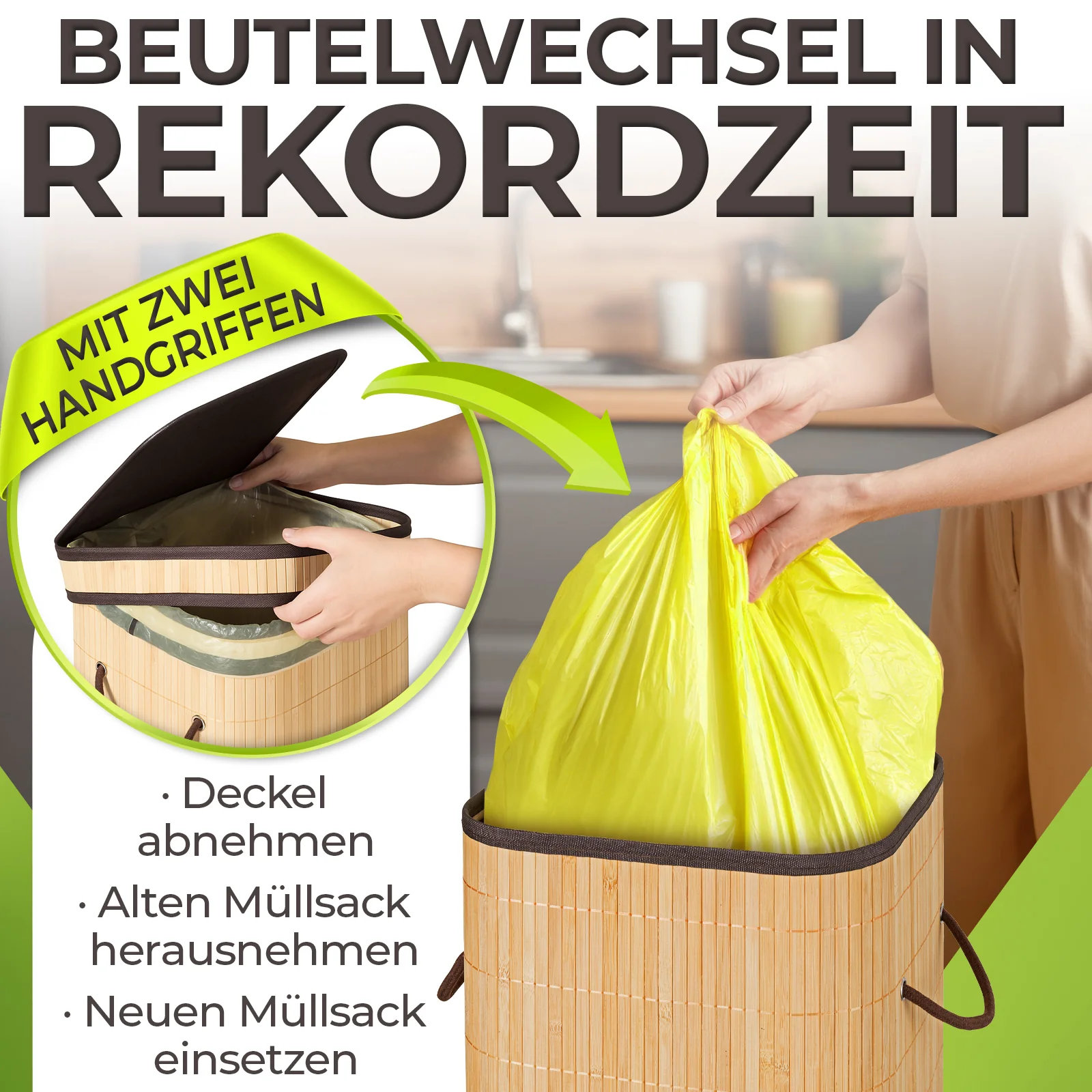 Gelber Sack Behälter Mülleimer Ständer stabil ohne Durchhängen oder Sackreißen - Image 6