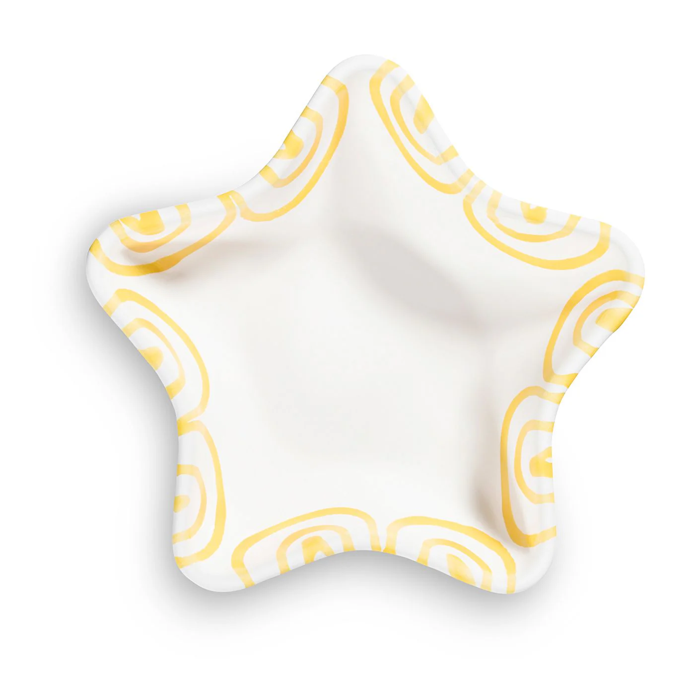 Gmundner Keramik Gelbgeflammt, Sternschale (L: 14cm) - Image 2