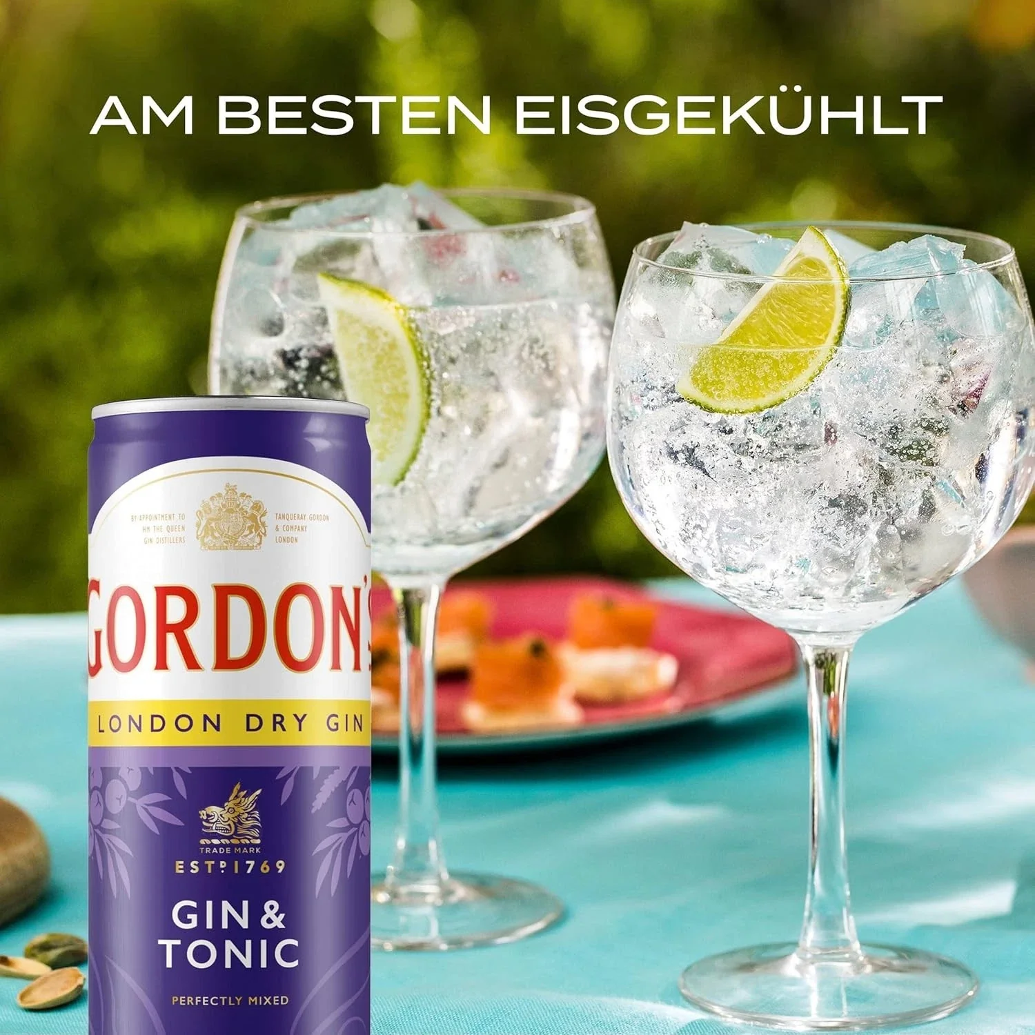 Gordons London Dry Gin Tonic - 12 x 0,25L Dosen - Wasser Mixgetränk Gin & Tonic - Image 4