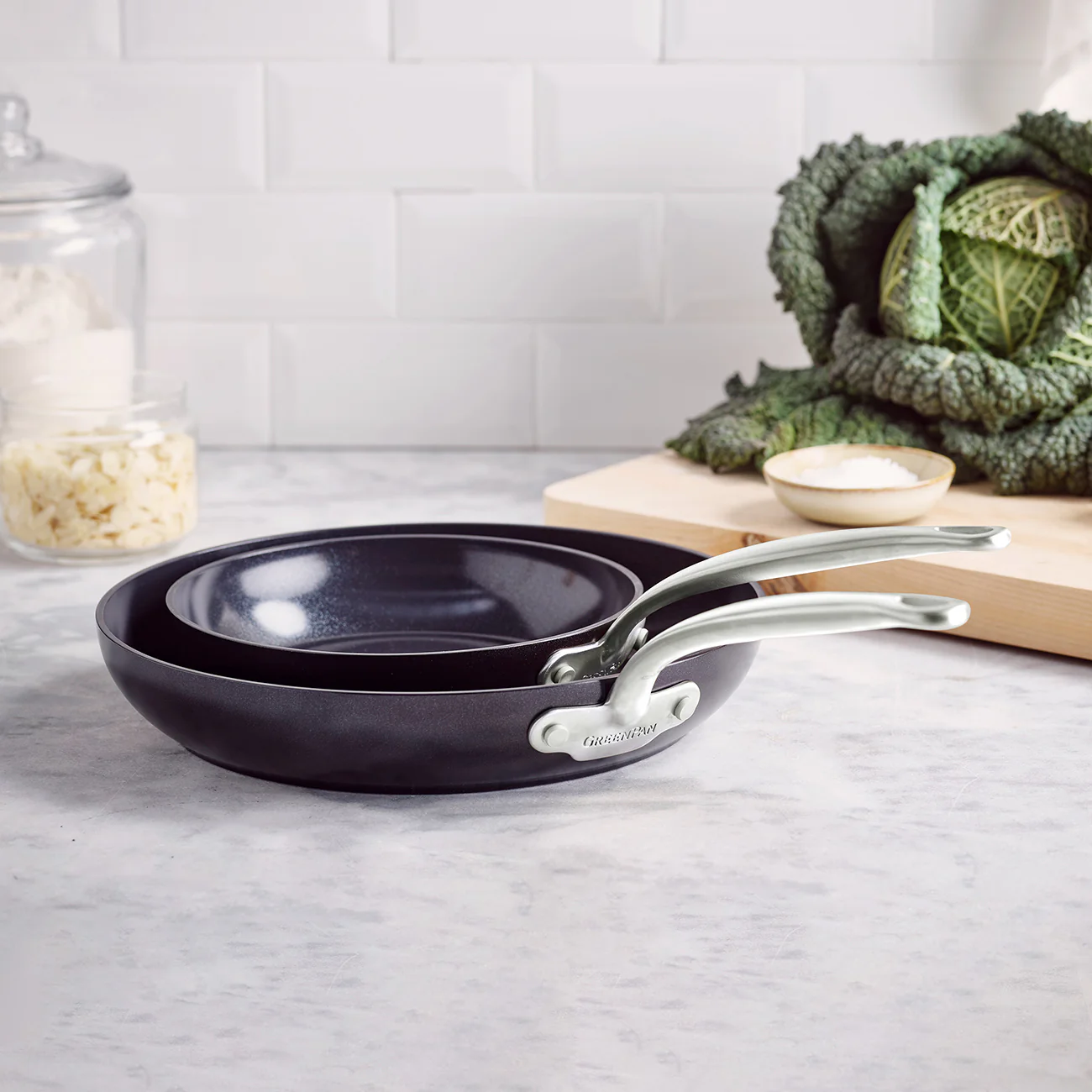 GreenPan Barcelona Bratpfannenset 20cm+28cm, Aluminium, antihaftbeschichtet - Image 5