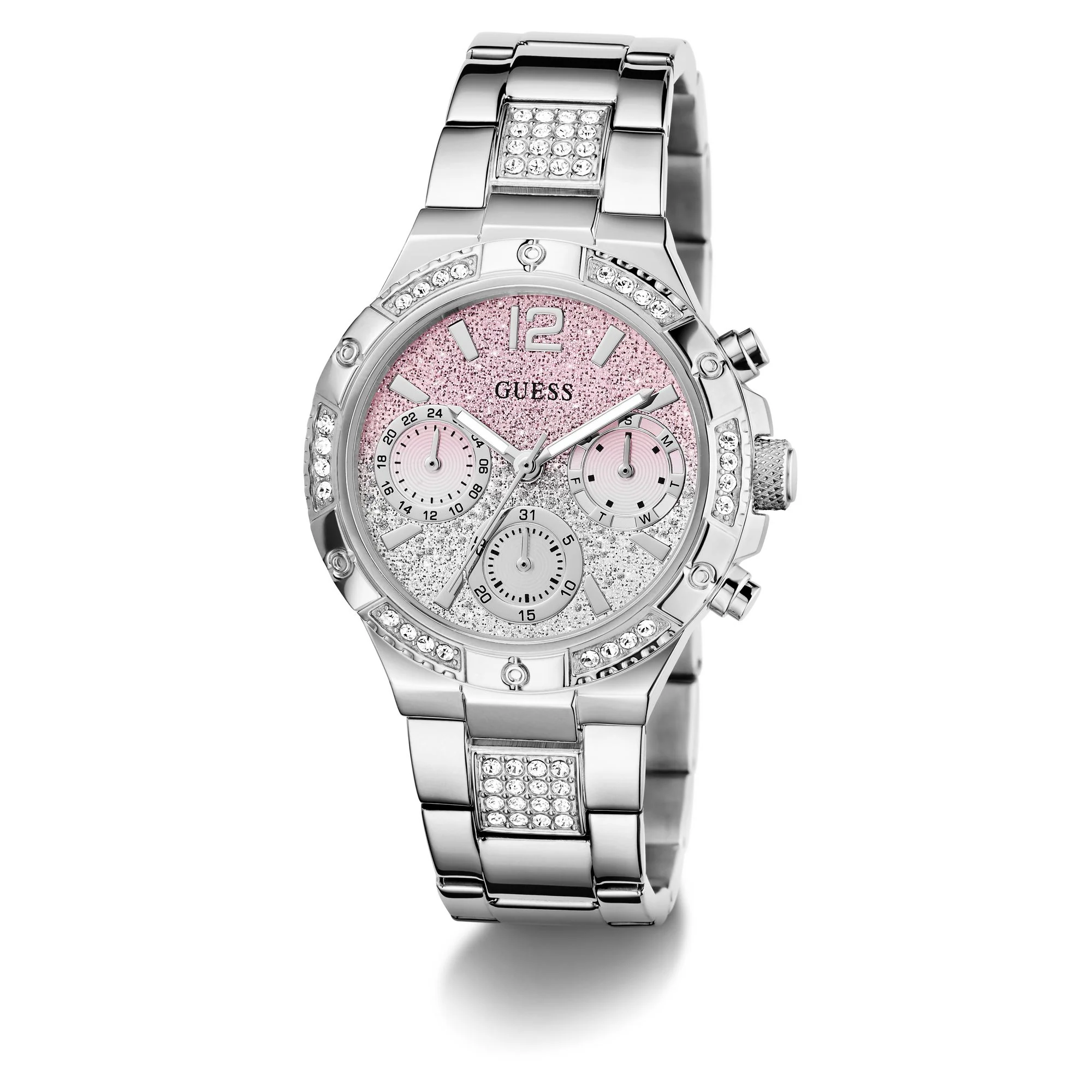 Guess Damen Uhr Armbanduhr HARLOW GW0950L1 Edelstahl silber - Image 4