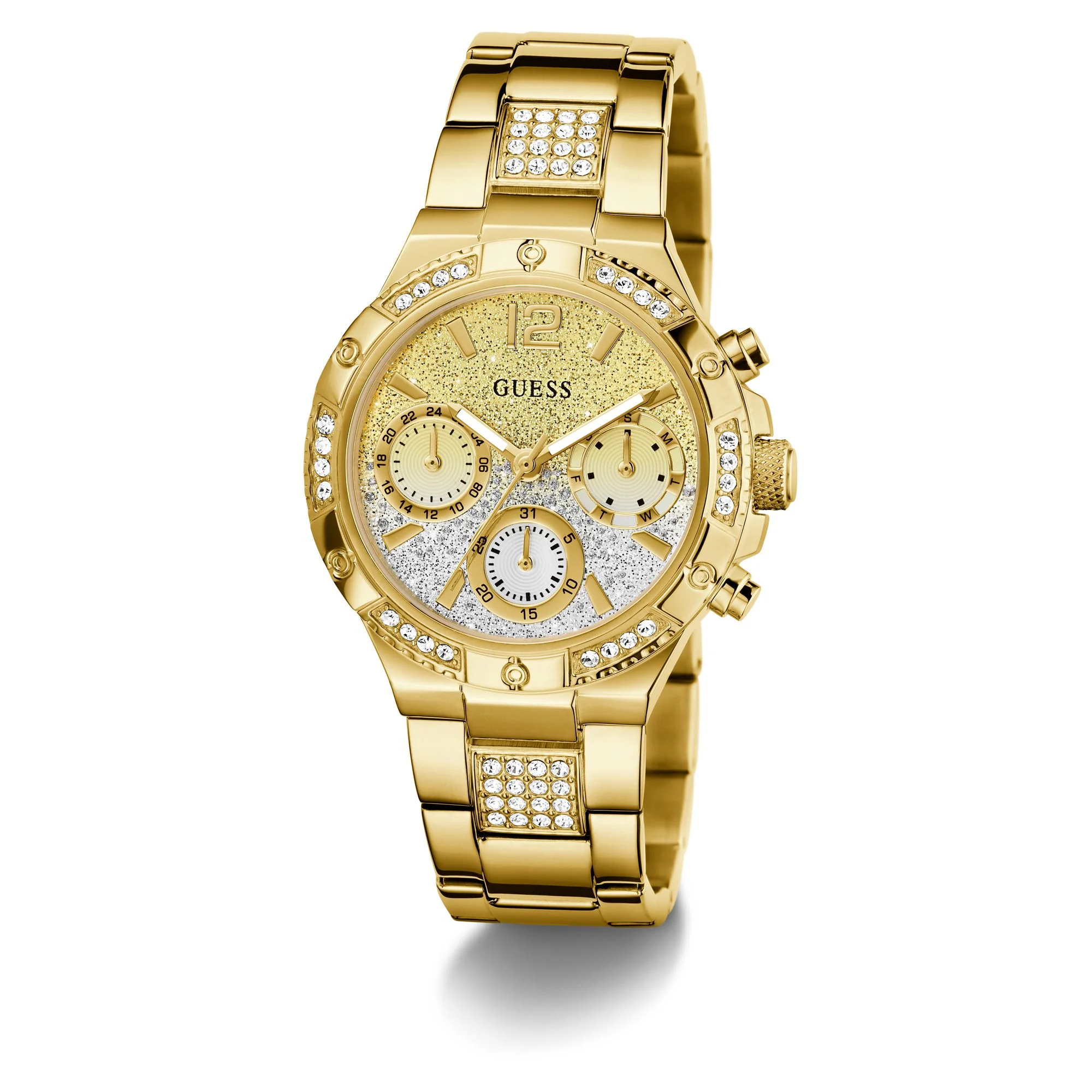 Guess Damen Uhr Armbanduhr HARLOW GW0950L2 Edelstahl gold - Image 5