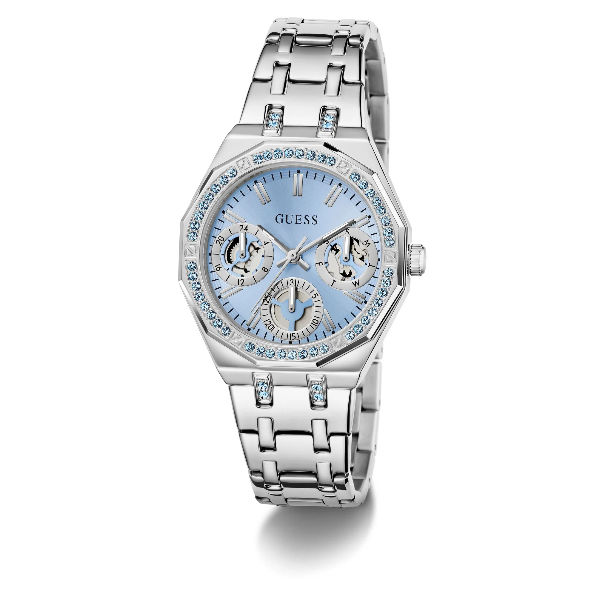 Guess Damen Uhr Armbanduhr QUINN GW1009L1 Edelstahl silber - Image 11