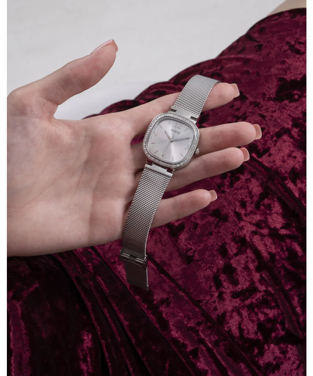 Guess Damen Uhr Armbanduhr TAPESTRY GW0354L1 Edelstahl silber - Image 6