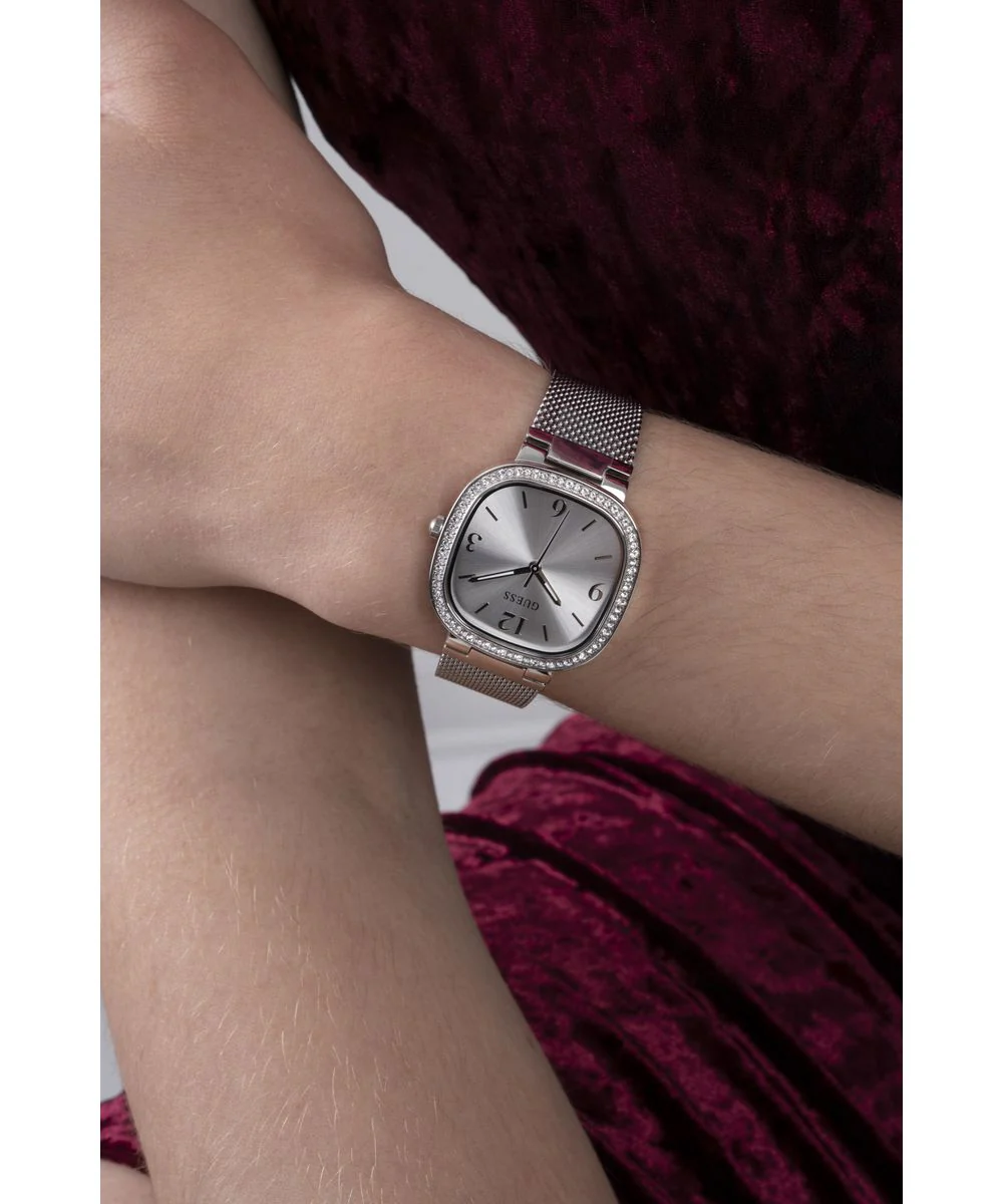 Guess Damen Uhr Armbanduhr TAPESTRY GW0354L1 Edelstahl silber - Image 7