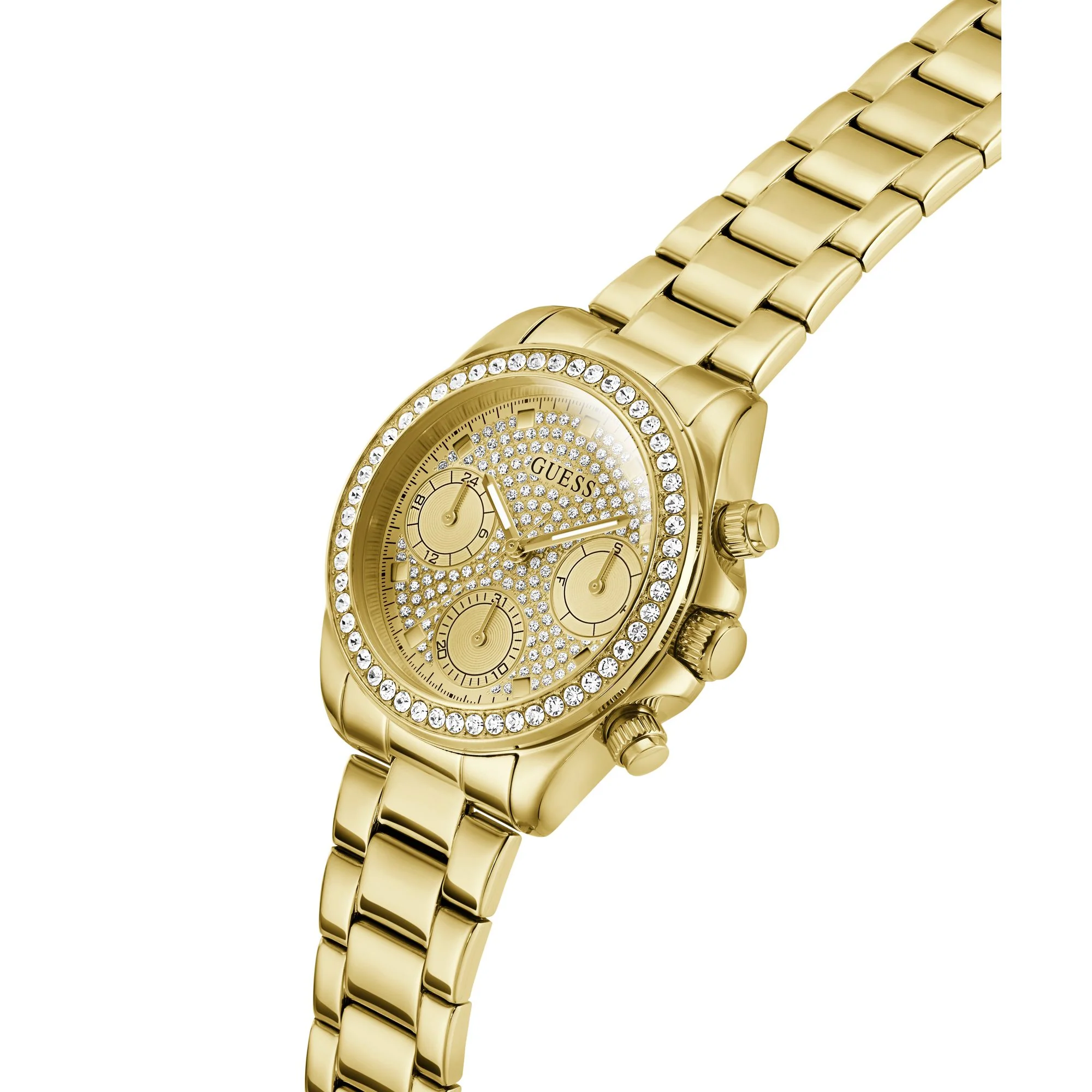 Guess Damen Uhr Armbanduhr VICTORIA GW1037L2 Edelstahl gold - Image 3