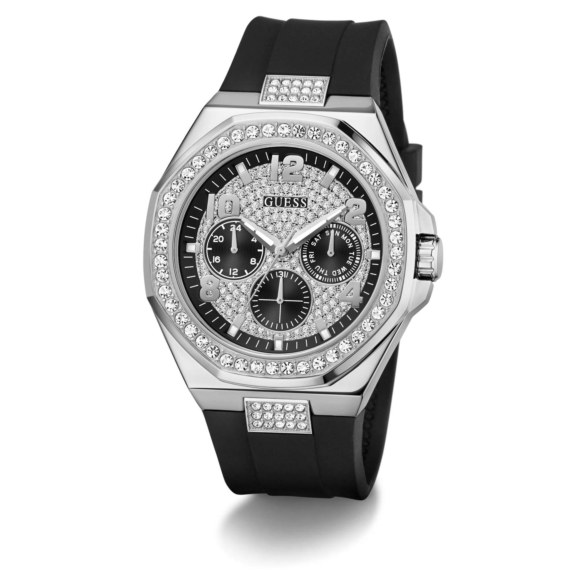 Guess Herren Uhr Armbanduhr Analog EMPIRE GW1002G1 Silikon - Image 5