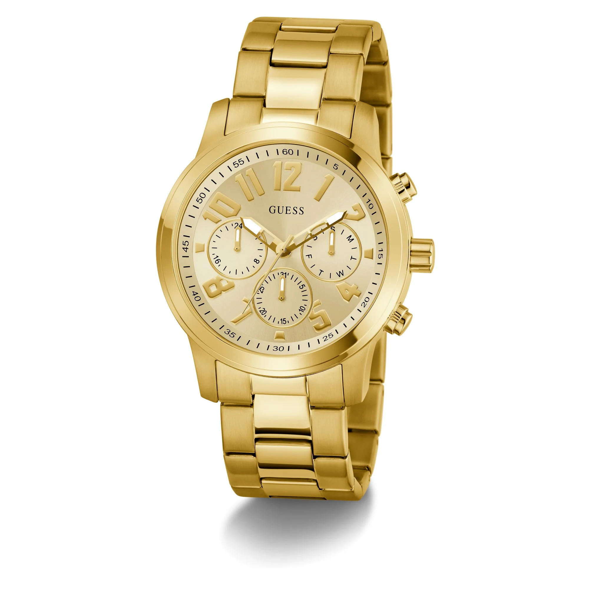 Guess Herren Uhr Armbanduhr PARKER GW1006G2 Edelstahl gold - Image 5
