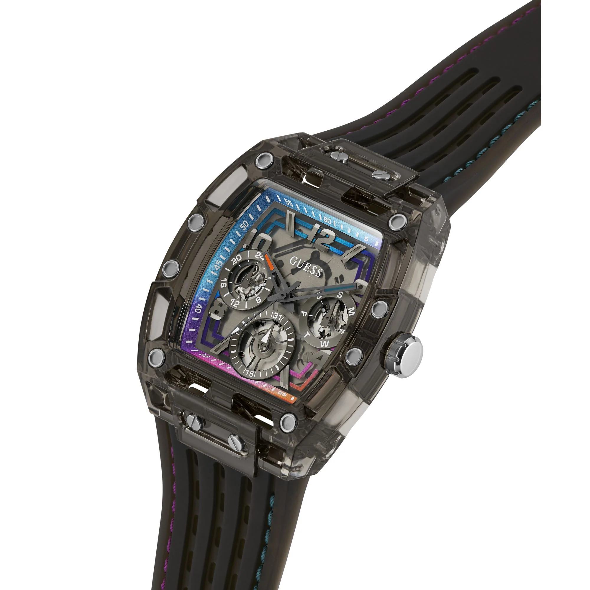Guess Herren Uhr Armbanduhr PHOENIX GW0499G14 Silicon - Image 4