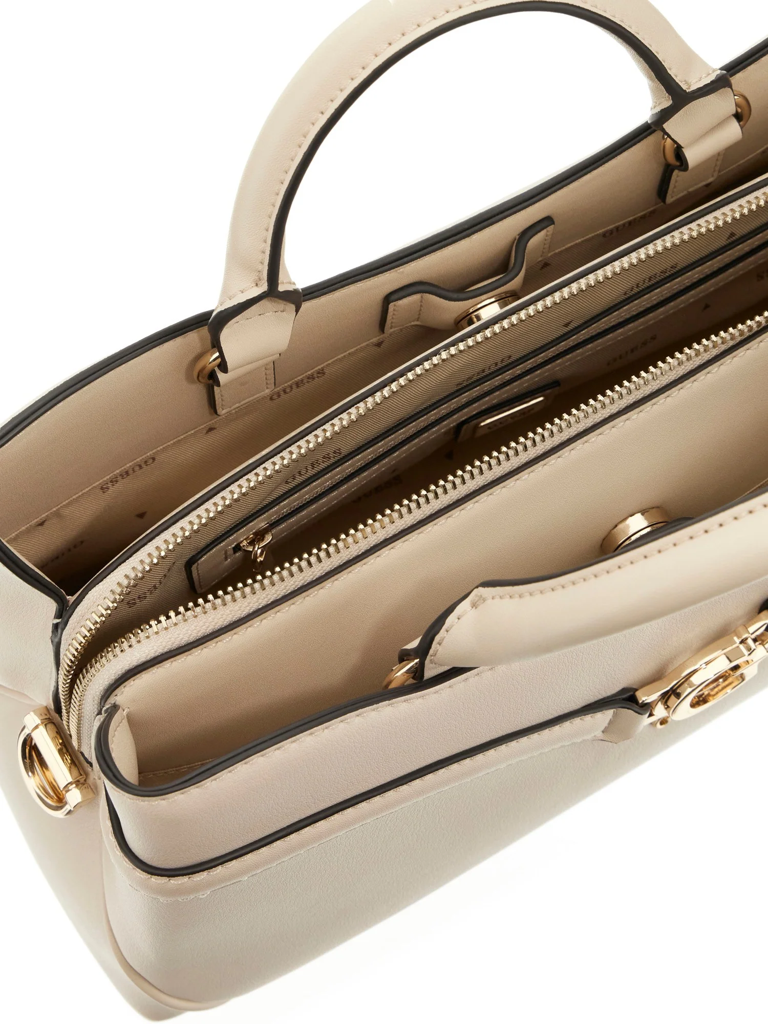 GUESS HWBG7993060 DEA GIRLFRIEND SATCHEL Woman Schultertasche off white - Image 5