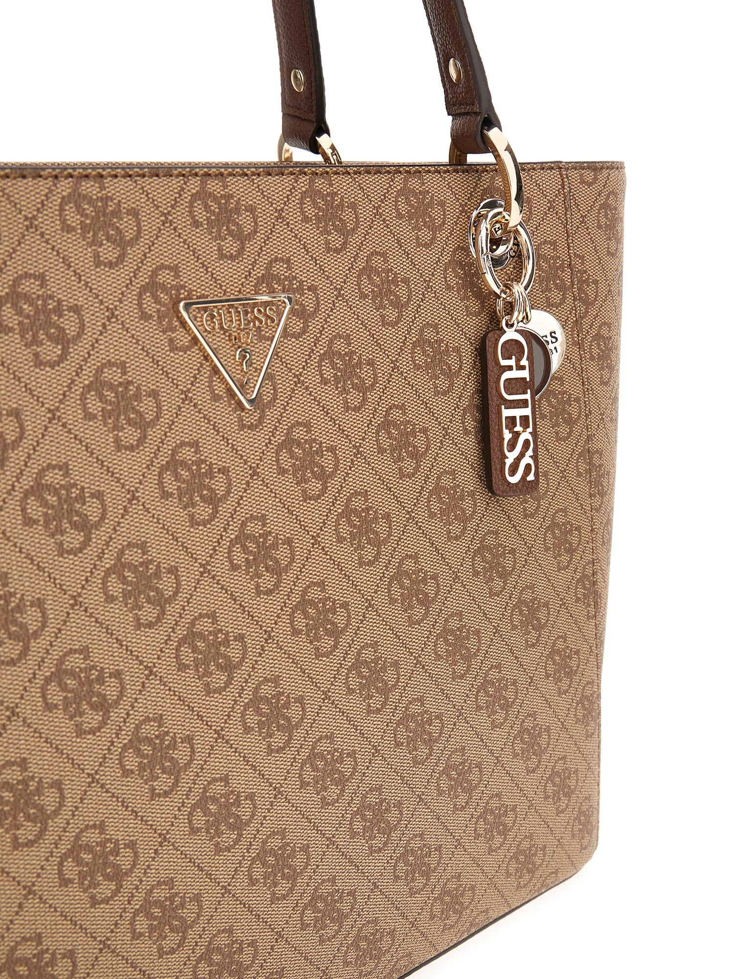 GUESS HWBG9672250 NOELLE II TOTE Woman Shopper dark taupe logo - Image 9