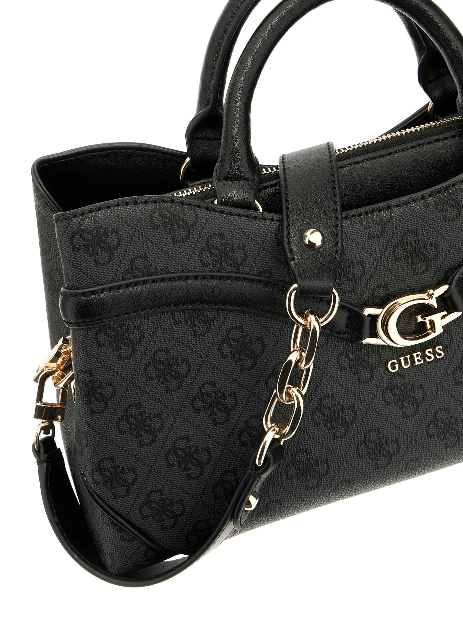 GUESS HWSG7993060 DEA GIRLFRIEND SATCHEL Woman Schultertasche coal logo - Image 6