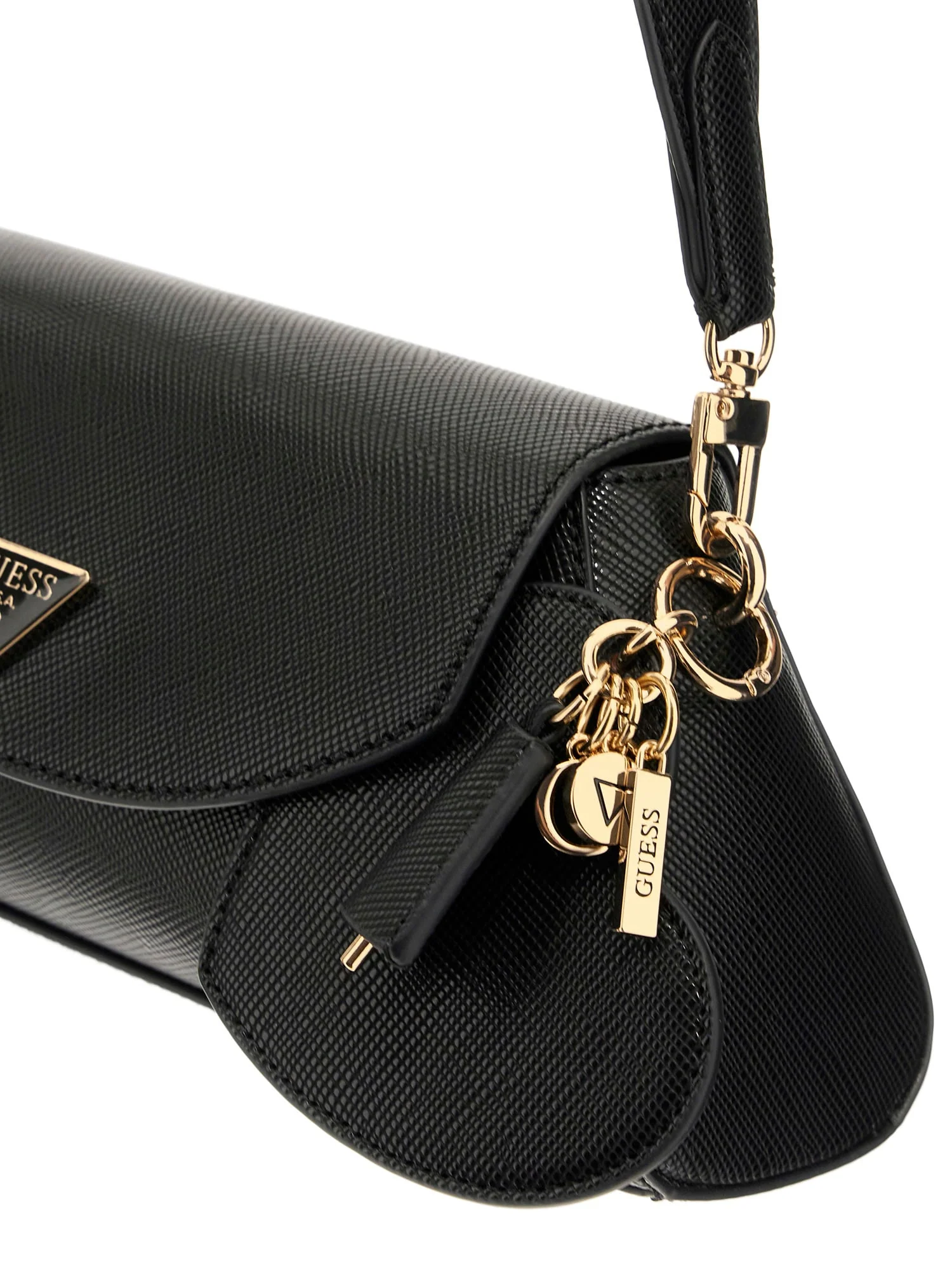 GUESS HWZG9207190 BOLENA FLAP SHOULDER BAG Woman Handtasche black - Image 4