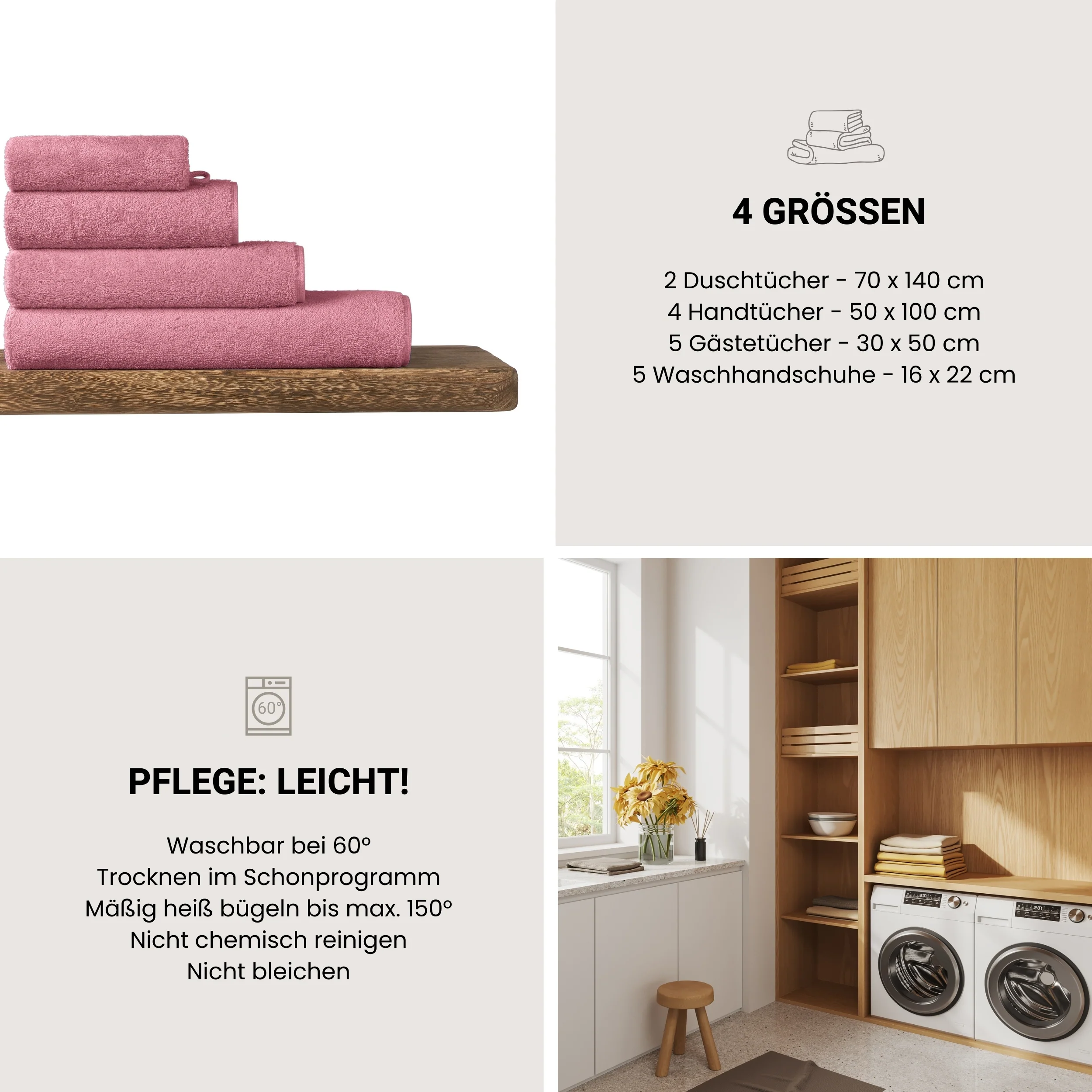 Handtuch Milano im 4er Set - Image 26