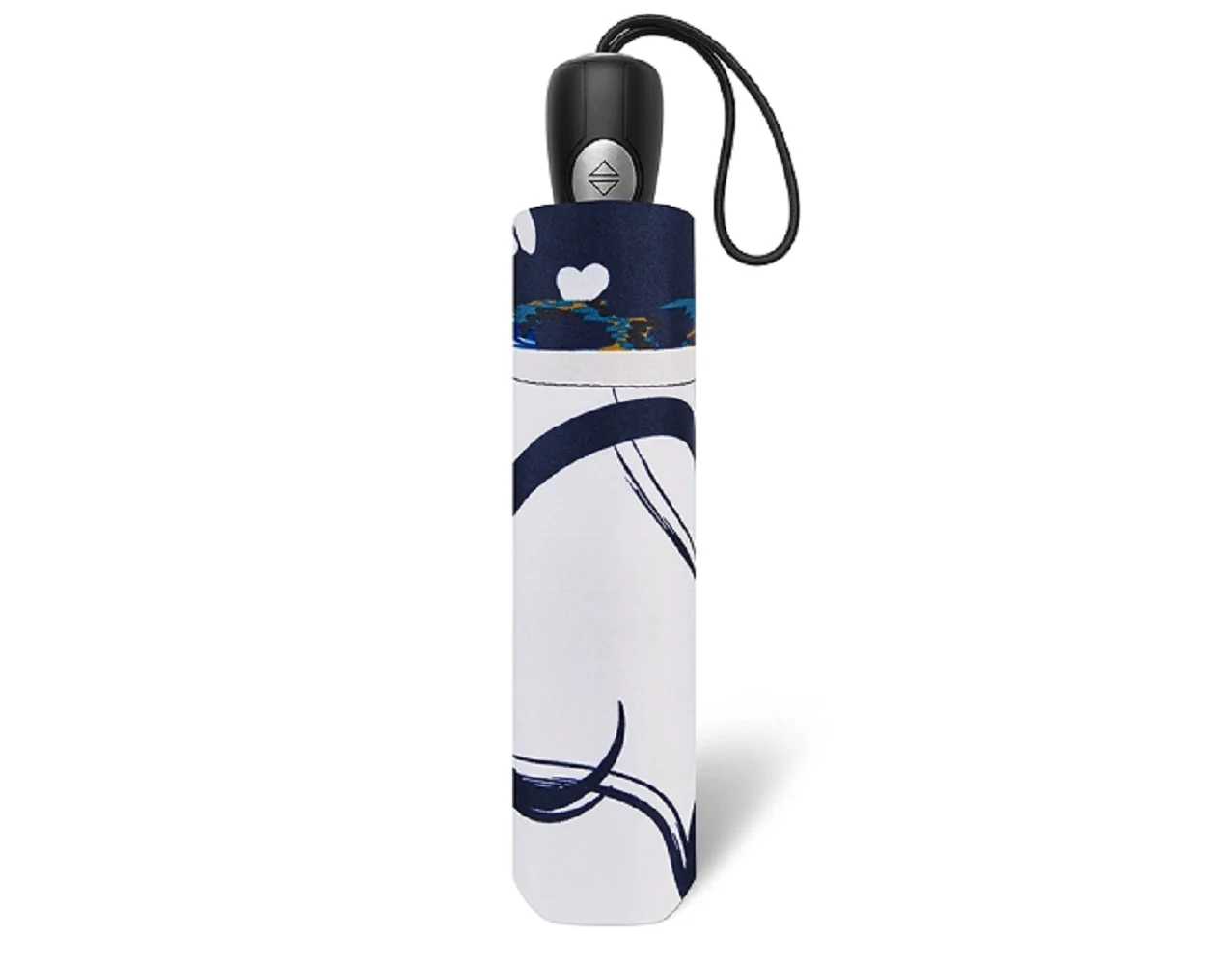 Happy Rain Pierre Cardin Easymatic Light Foulard Auf-Zu Automatik Taschenschirm white - Image 2