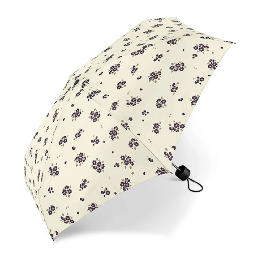 Happy Rain Pierre Cardin Super Mini Black Line Manuell Taschenschirm black