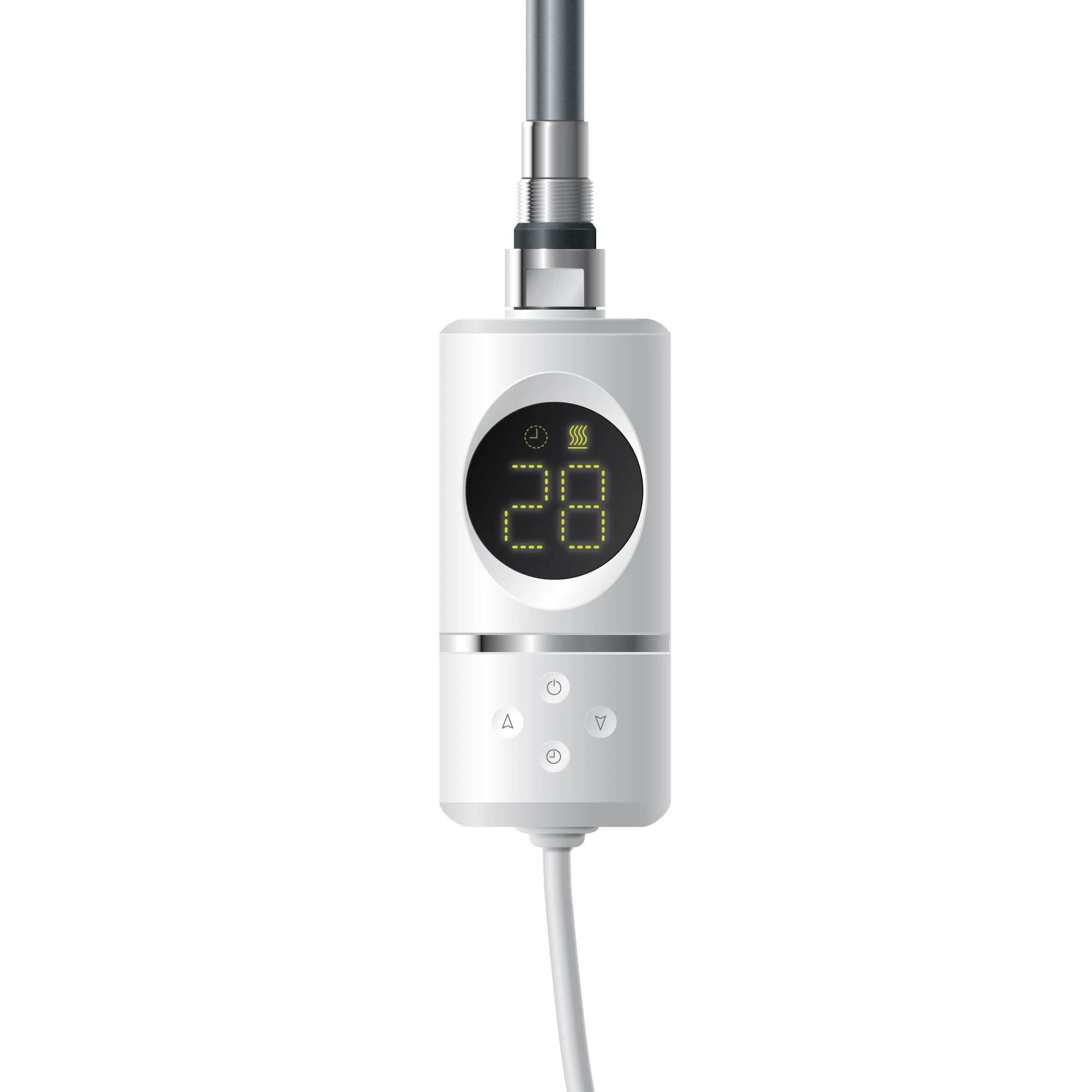 Heizstab 300W Weiß mit Thermostat und LCD Bildschirm ML-Design - Image 2