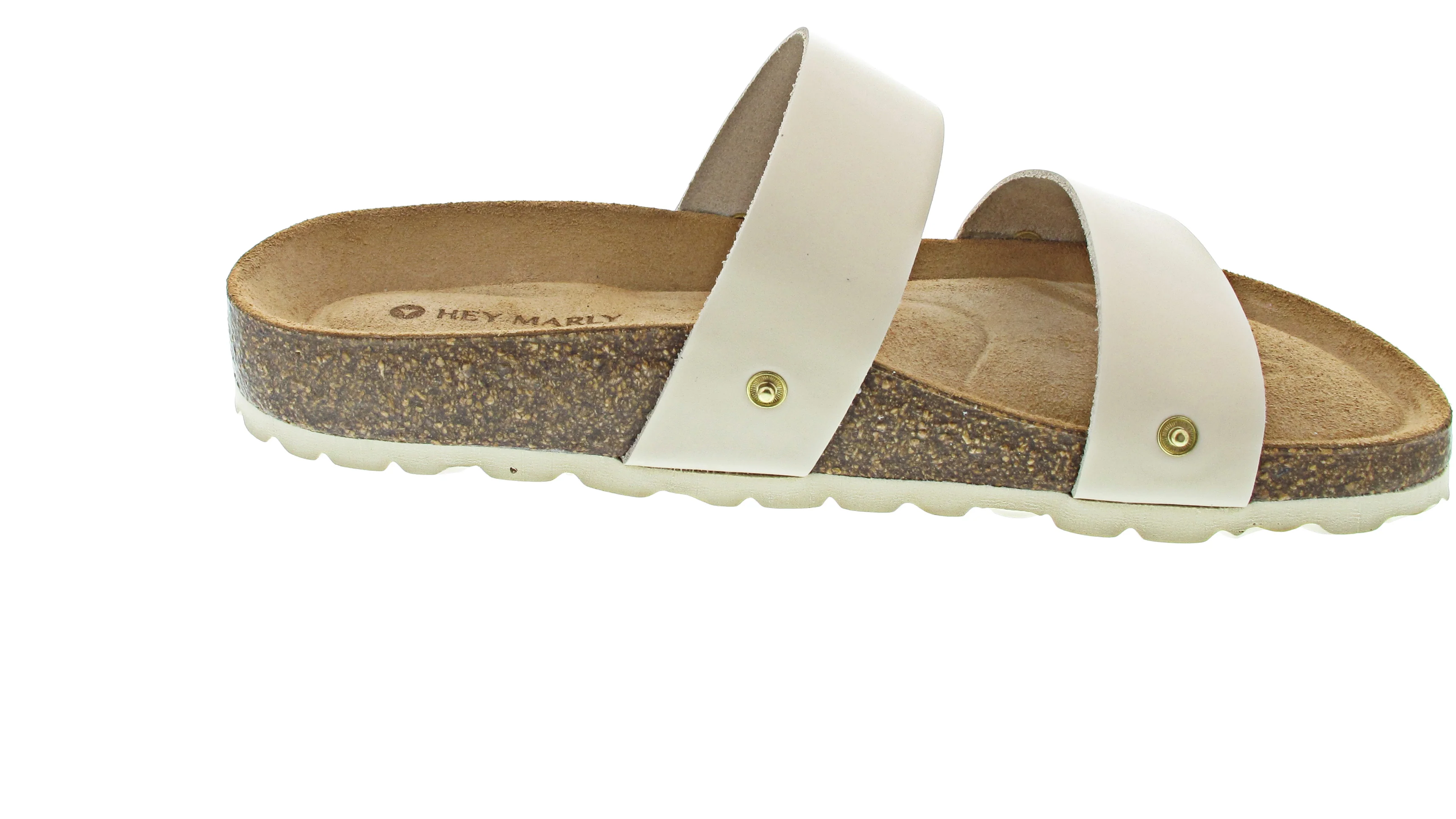 Hey Marly Casual Cork Crema Pantolette Beige - Image 10