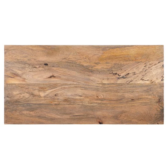 Holztruhe mit Deckel und Stauraum Manila 100x50x45 cm, Natur/Weiß, Unikat - Image 2