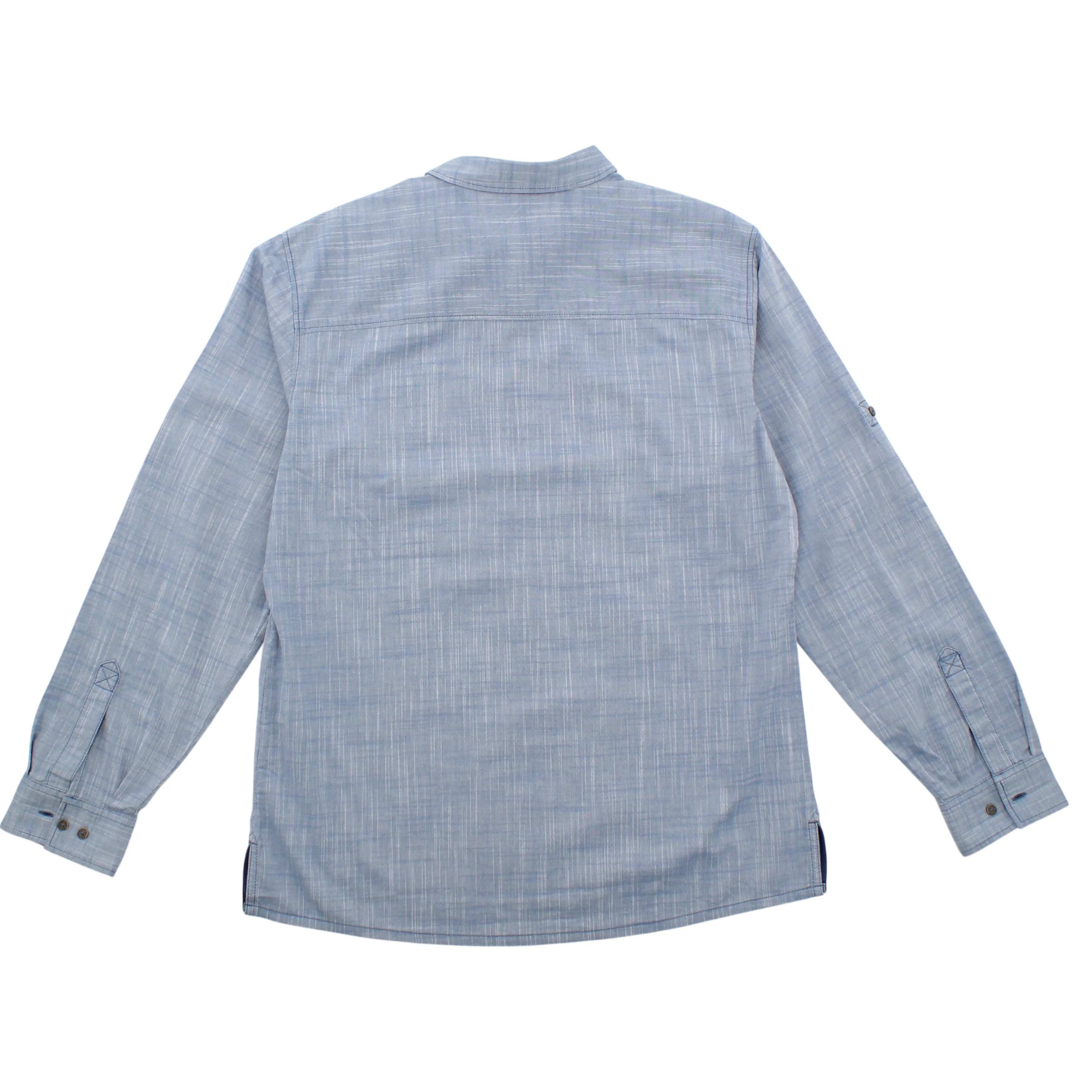 Jack Wolfskin Emerald Lake Herren Hemd Roll Up Shirt Blau - Image 3