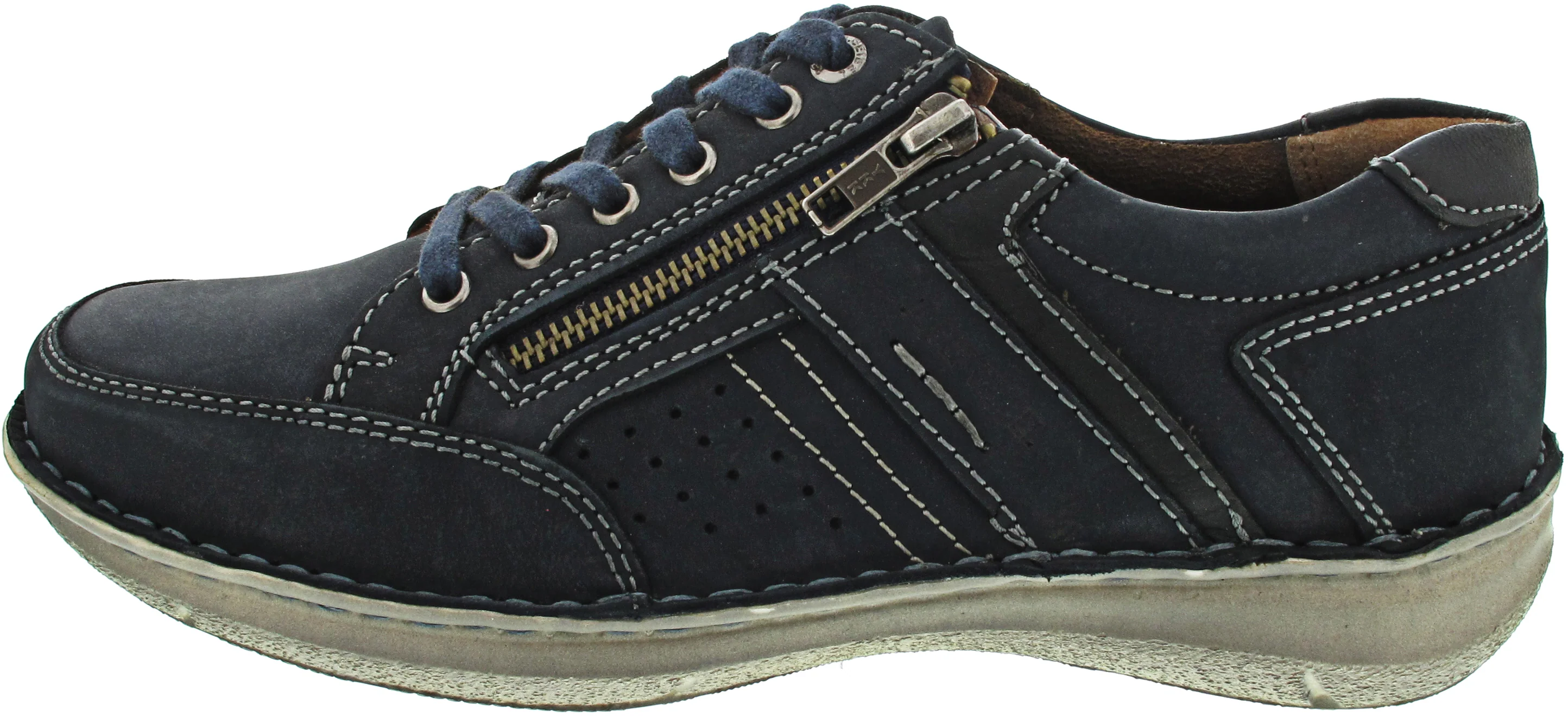 Josef Seibel Alfred 02 sportlicher Schnürer Blau - Image 5