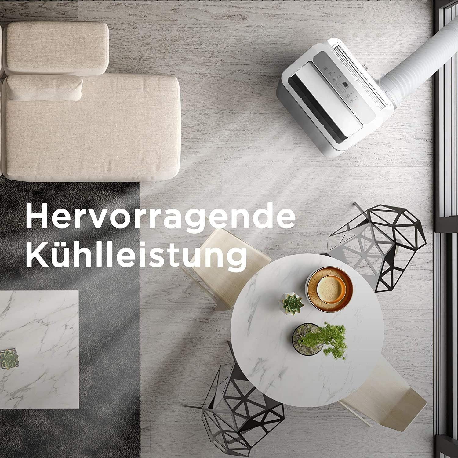 JUNG AIR Klimaanlage mobil 12000 BTU, B-Ware geprüft, 3,6 kW, leise, Klimagerät, Air Conditioner - Image 4
