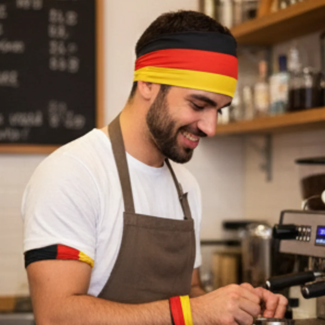 JUNG Bandana Deutschland Fan Fußball WM 2026 Weltmeisterschaft Fahne Flagge Fanartikel Kopftuch - Image 5