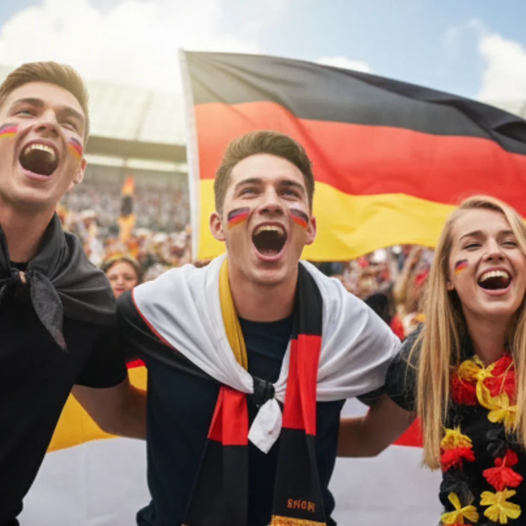 JUNG Cappy Kappe Deutschland Fan Fußball WM 2026 Weltmeisterschaft Fahne Flagge Fanartikel Baseball - Image 2