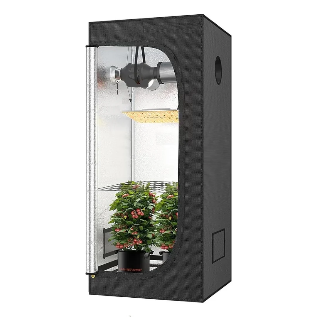 JUNG Growbox Growzelt Indoor 40x40x120cm GEWÄCHSHAUS Balkon Grow Box nur Zelt - Image 10