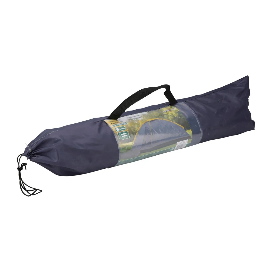 JUNG Kuppelzelt 2 Per. 200x120cm Zelt Grau Campingzelt Outdoorzelt Notzelt Camp - Image 2