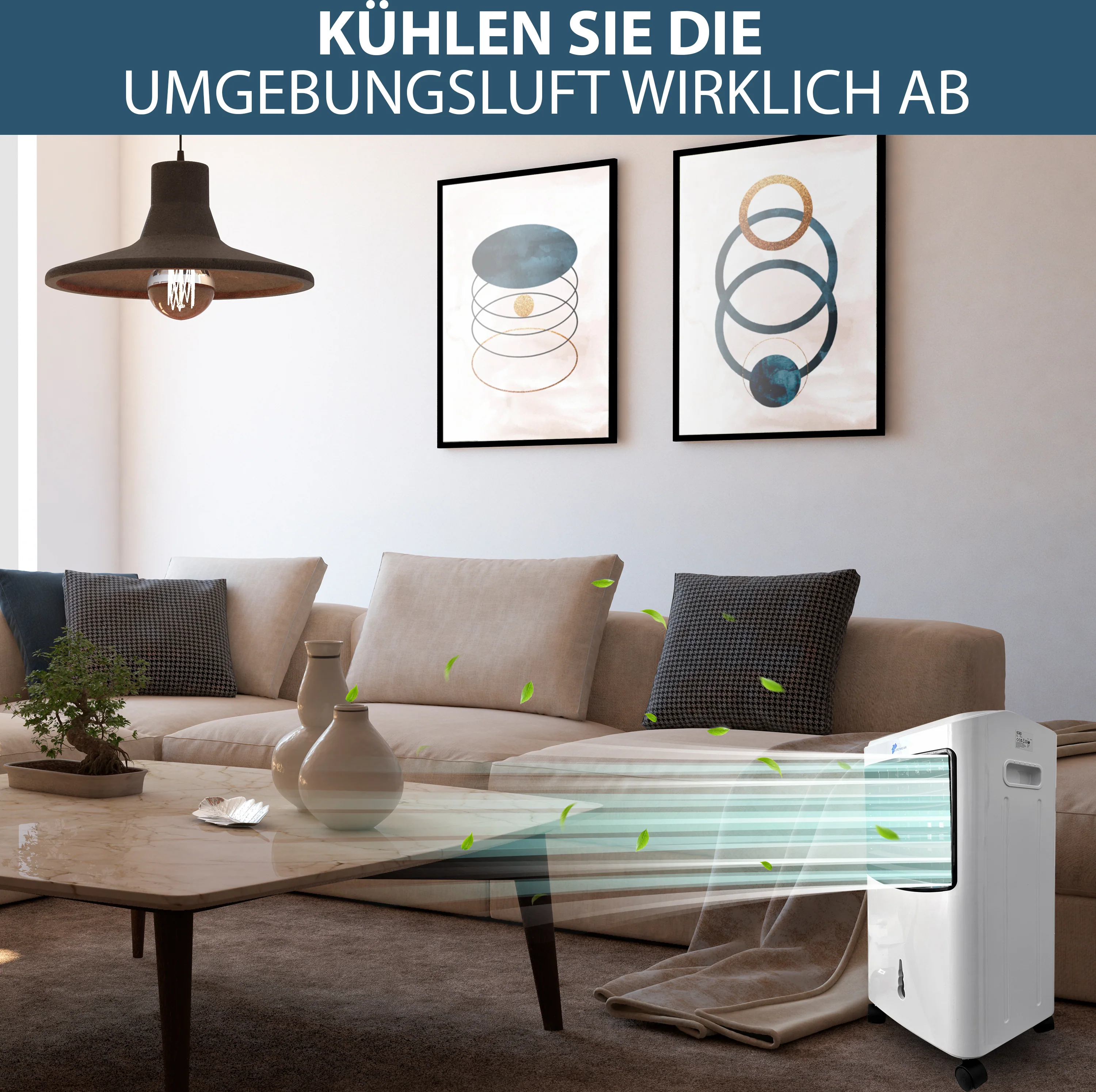 JUNG LIFETIMEDAY, Klimaanlage mobil, Klimagerät, B-Ware, Luftkühler, ohne Abluft, Fernbedienung - Image 5