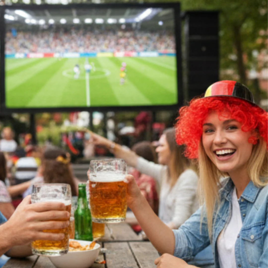 JUNG Melonen Hut Deutschland Fan Fußball WM 2026 Weltmeisterschaft Kunsthut Fahne Flagge Fanartikel - Image 3