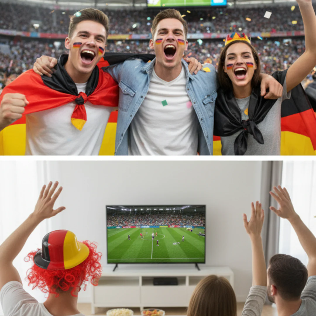 JUNG Melonen Hut Deutschland Fan Fußball WM 2026 Weltmeisterschaft Kunsthut Fahne Flagge Fanartikel - Image 5