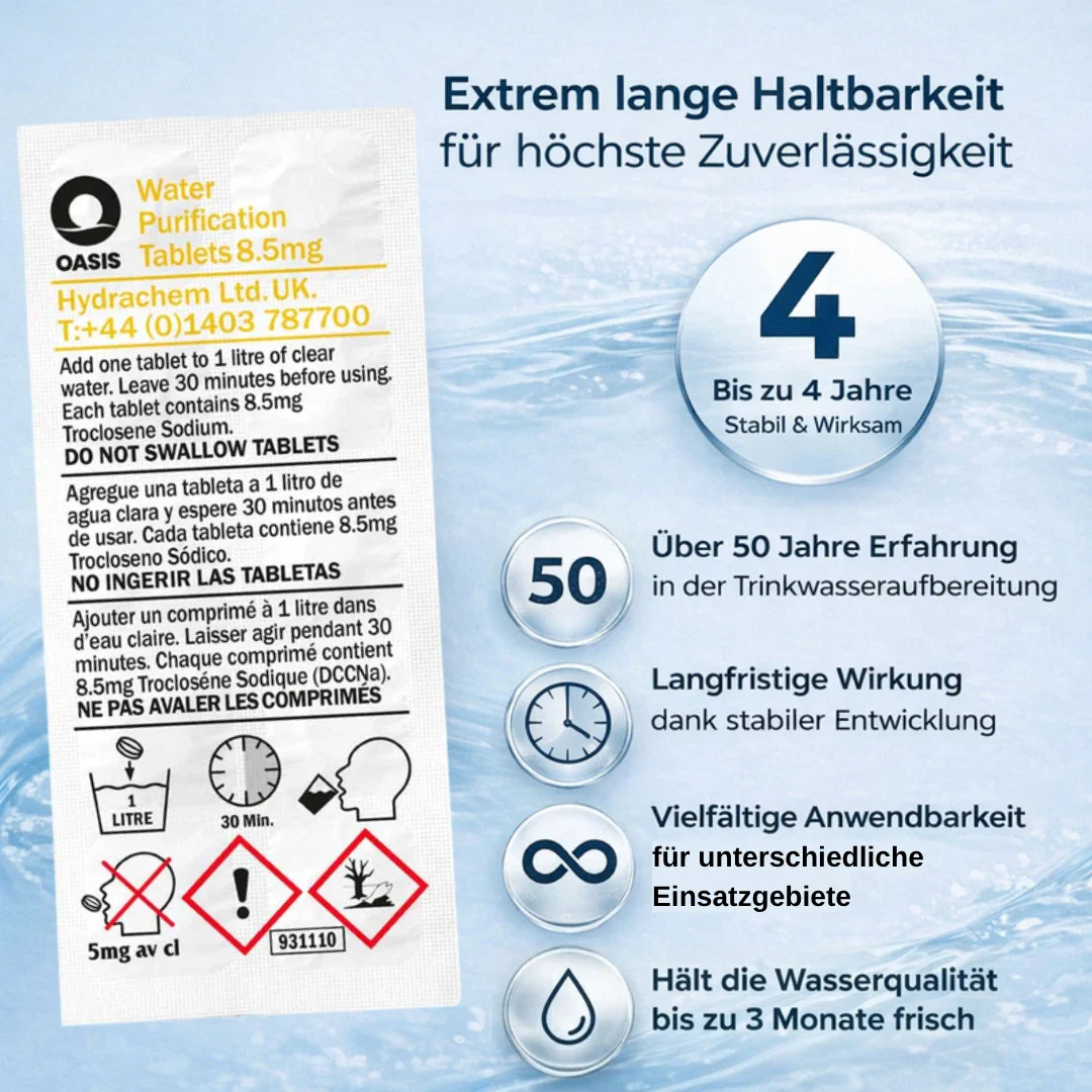 JUNG Oasis 50x1L Tabletten Trinkwasserreinigung +Kanister 10L Wasseraufbereitung - Image 8