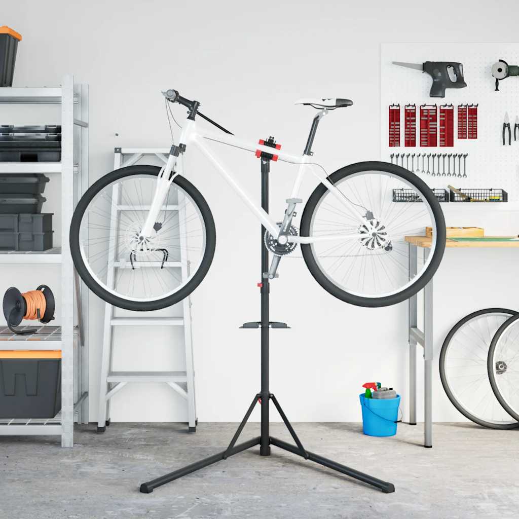JUNG Vida Fahrrad-Montageständer Klappbar Verstellbar 92-152 cm Rot Stahl Fahrrad-Montage - Image 3