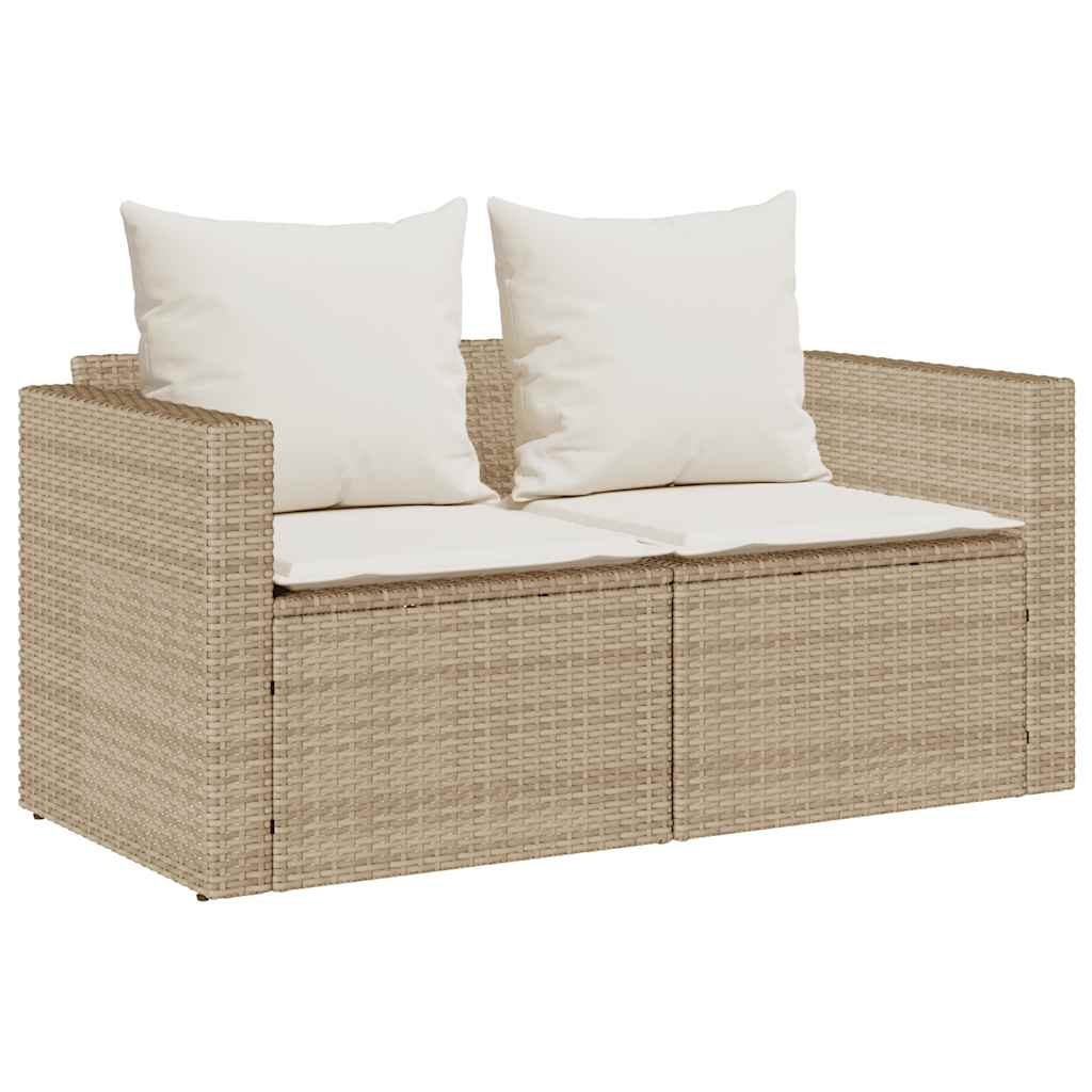 JUNG Vida Garten-Sofagarnitur Kissen Stapelbar Hellgrau Poly Rattan GartenSofagarniturkissen - Image 20