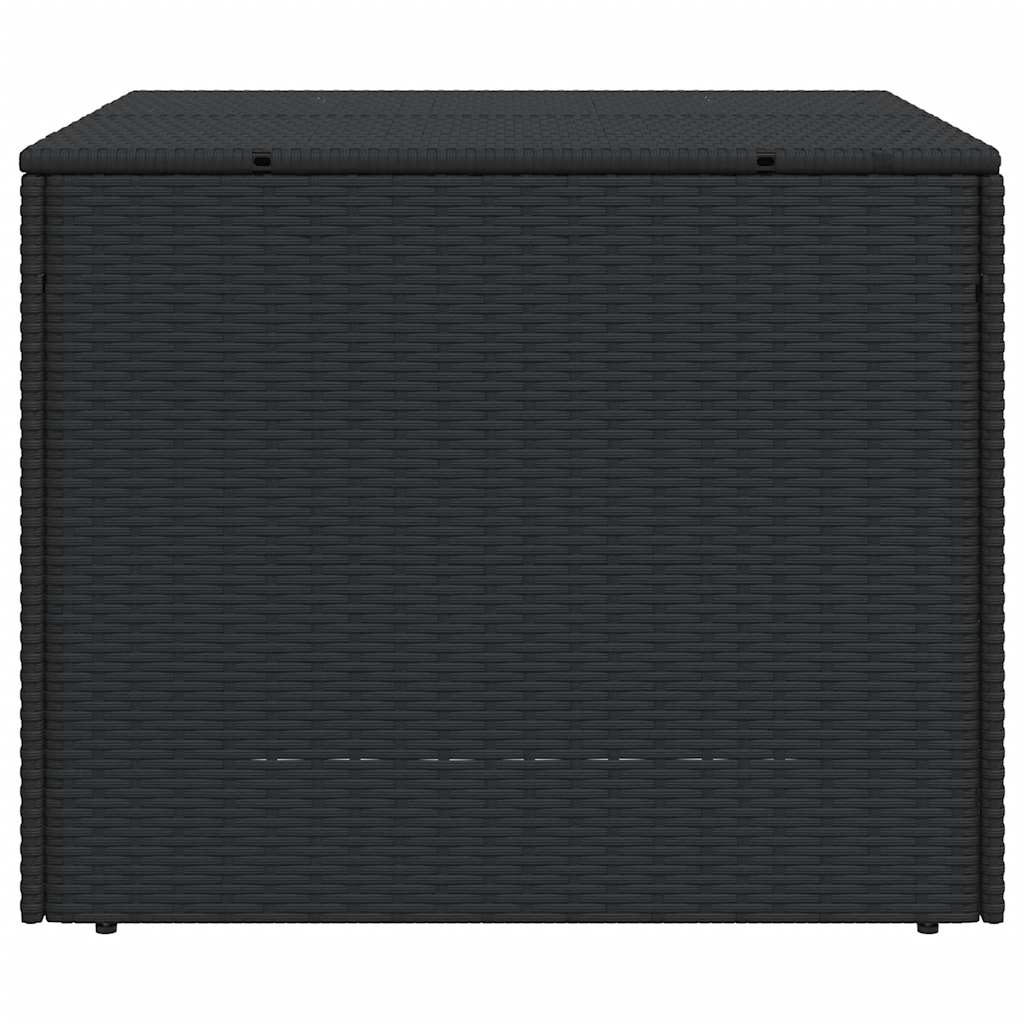 JUNG Vida Gartentruhe Schwarz 291L Poly Rattan Garten Balkon Terrasse Außenbereich - Image 5