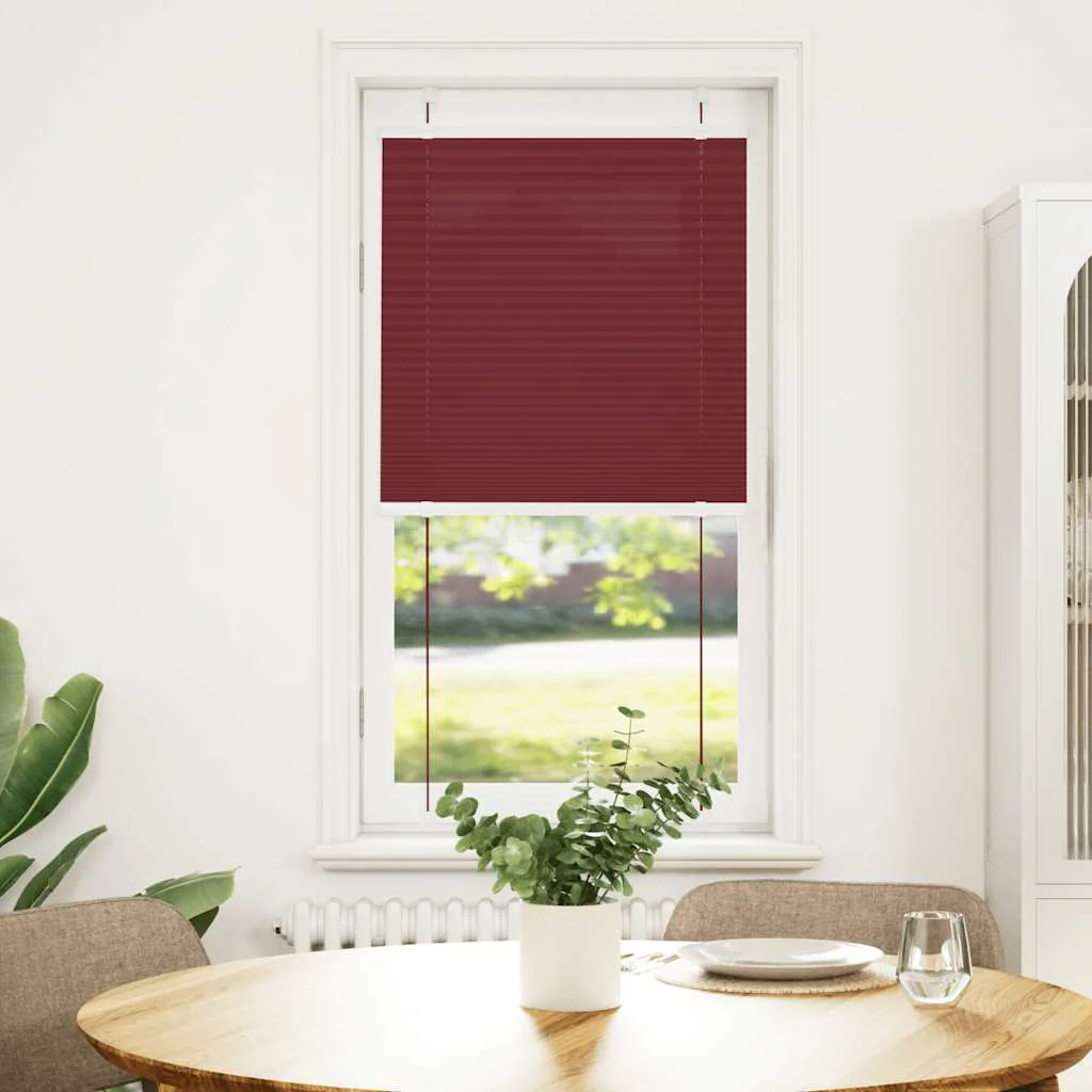 JUNG Vida Plissee Bordeauxrot Stoffbreite 109,4 cm Polyester 110x200 Faltrollo Fensterplissee - Image 11