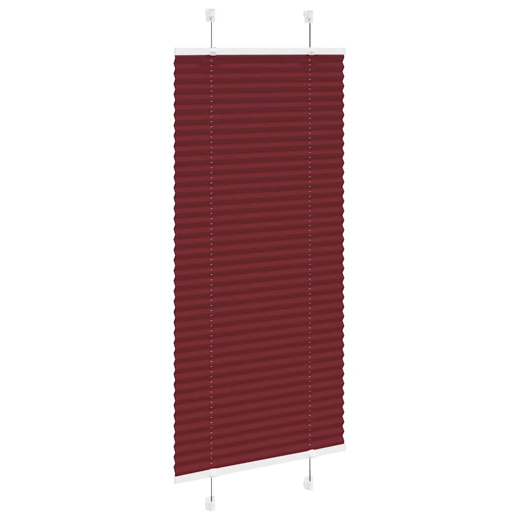 JUNG Vida Plissee Bordeauxrot Stoffbreite 109,4 cm Polyester 110x200 Faltrollo Fensterplissee - Image 13