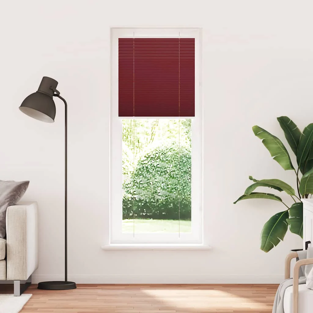 JUNG Vida Plissee Bordeauxrot Stoffbreite 109,4 cm Polyester 110x200 Faltrollo Fensterplissee - Image 36