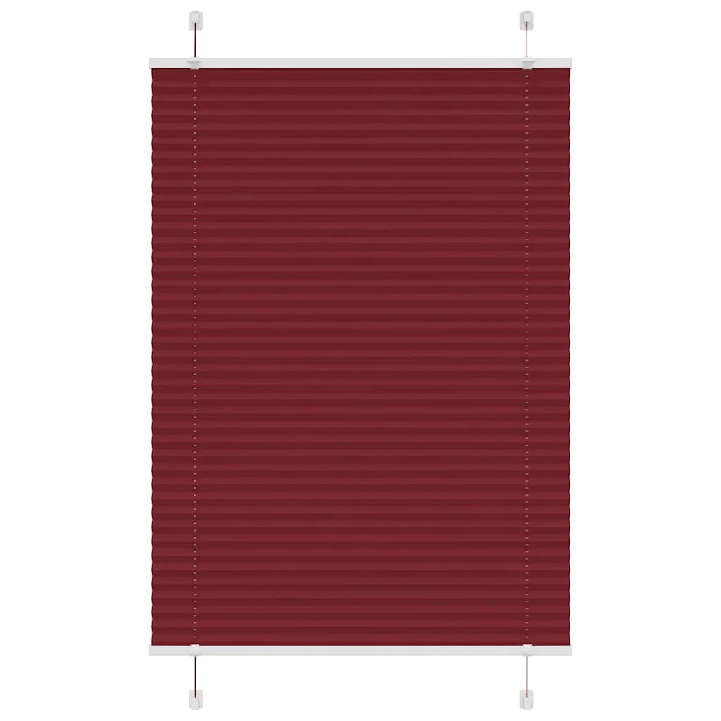 JUNG Vida Plissee Bordeauxrot Stoffbreite 109,4 cm Polyester 110x200 Faltrollo Fensterplissee - Image 52